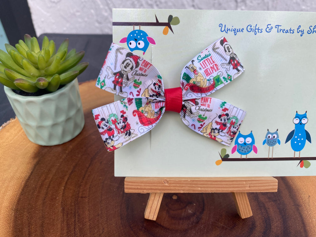 Disney; Santa’s Little Helper Hairbow