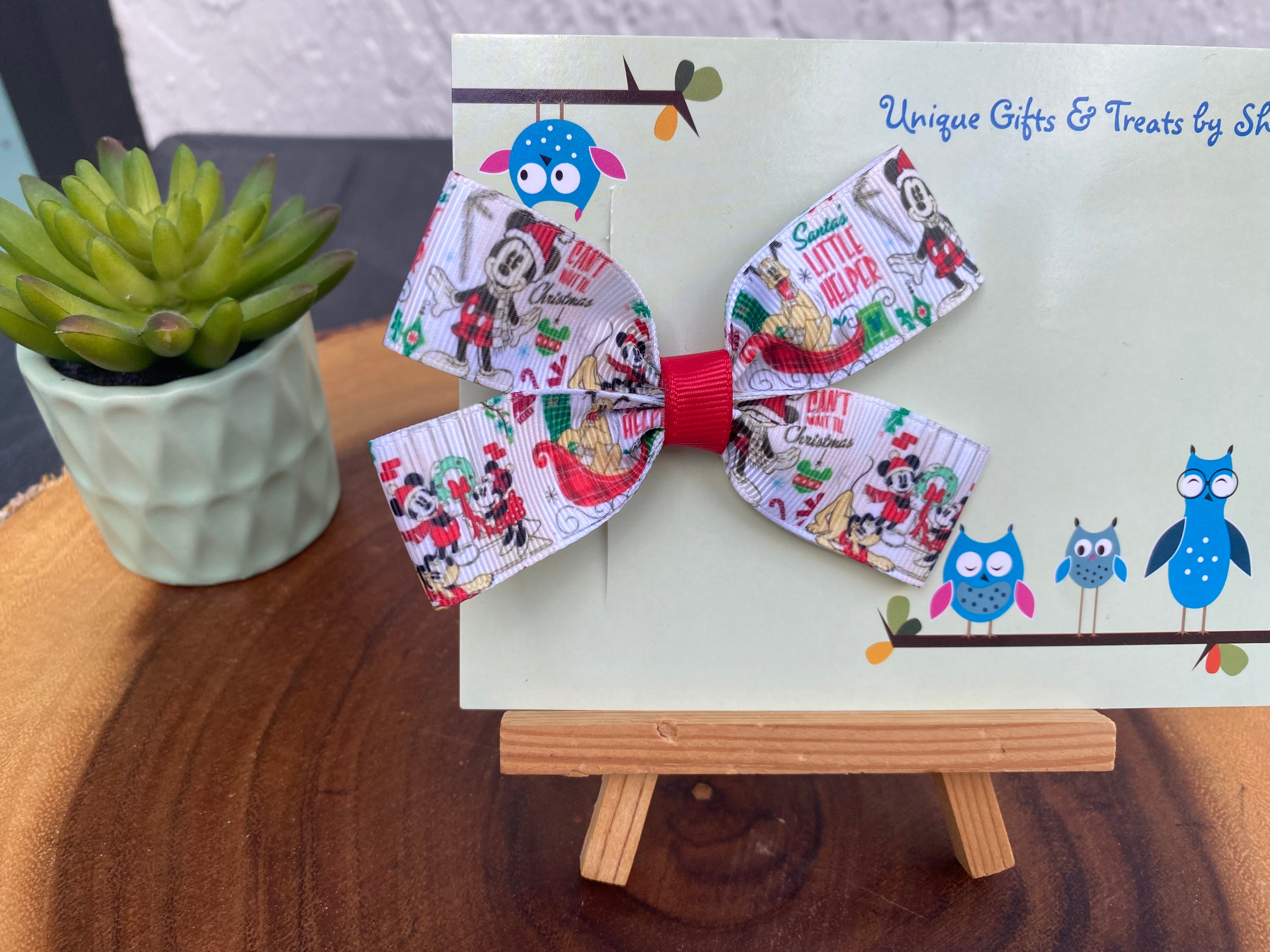 Disney; Santa’s Little Helper Hairbow