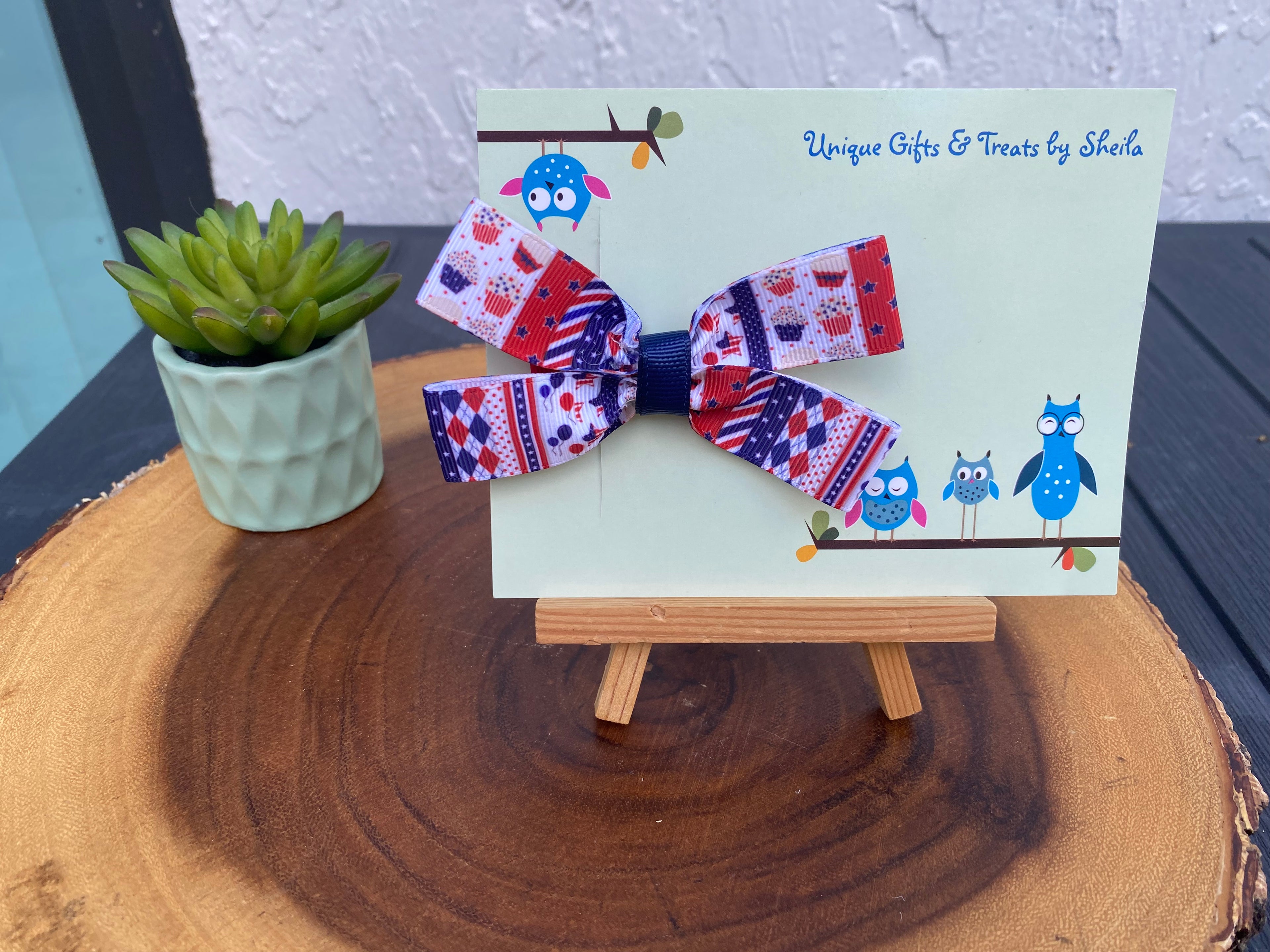 Patriotic; 4th of July Hairbow