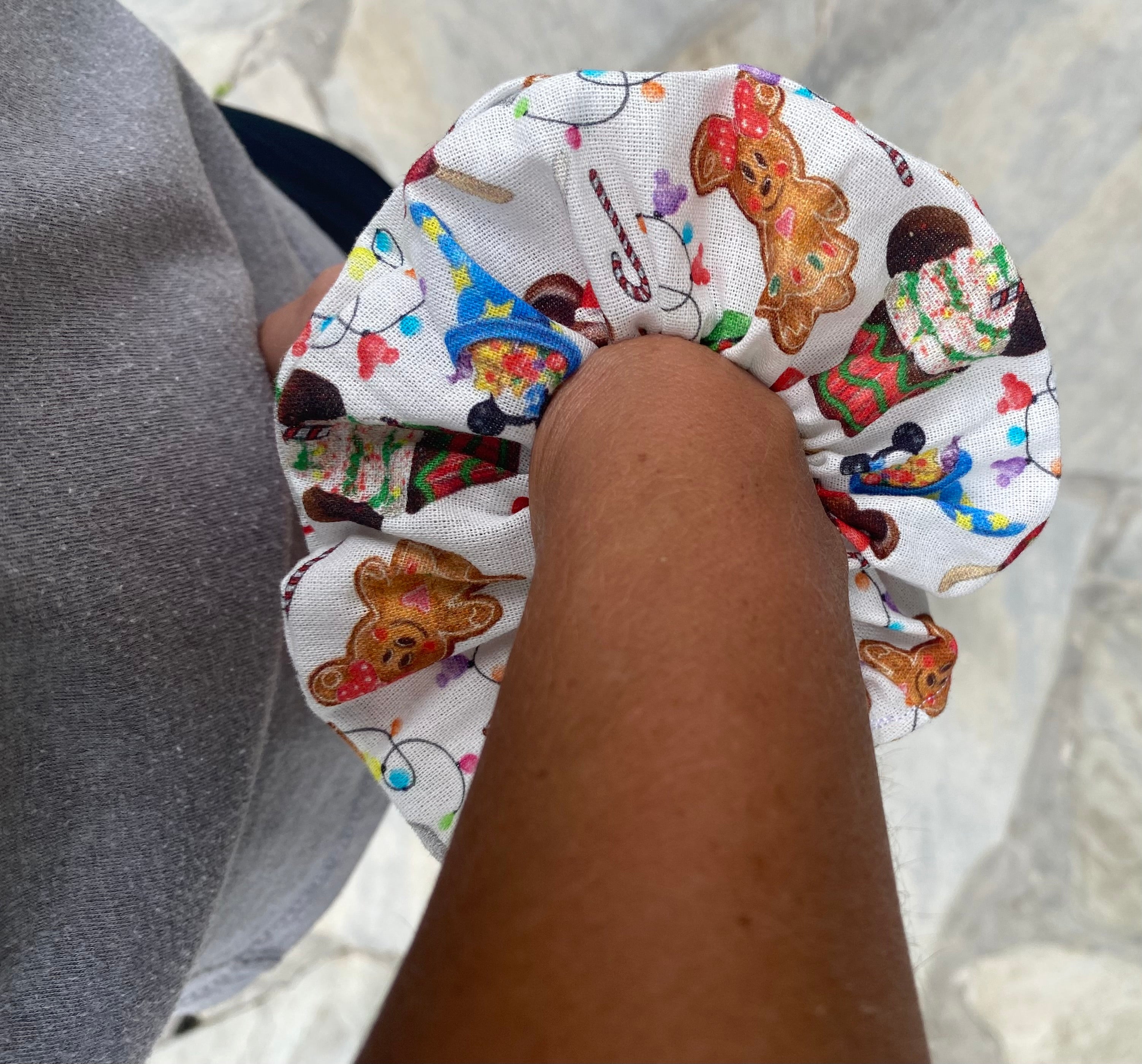 Disney Christmas Snacks Scrunchie