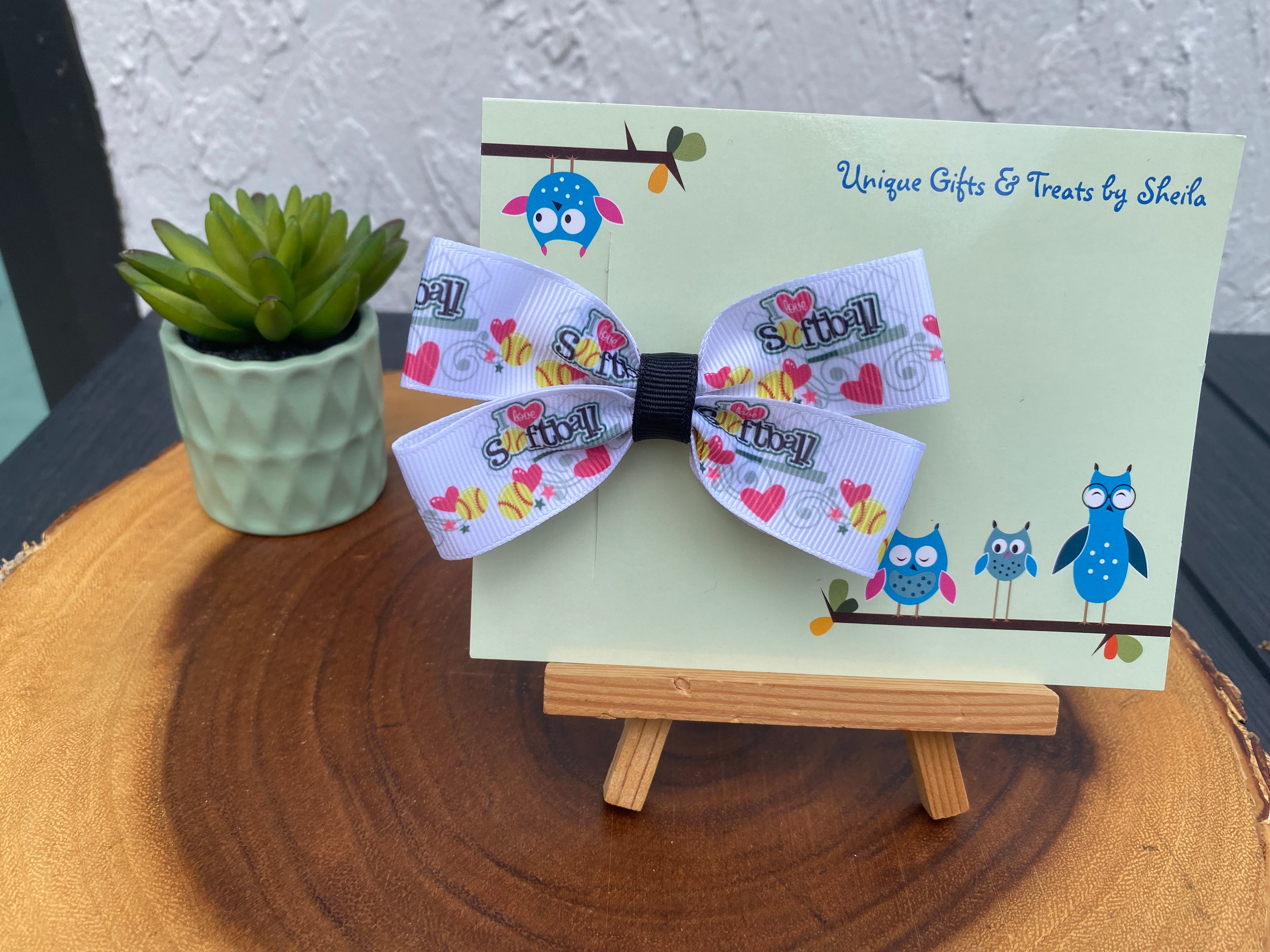 Softball Hairbow