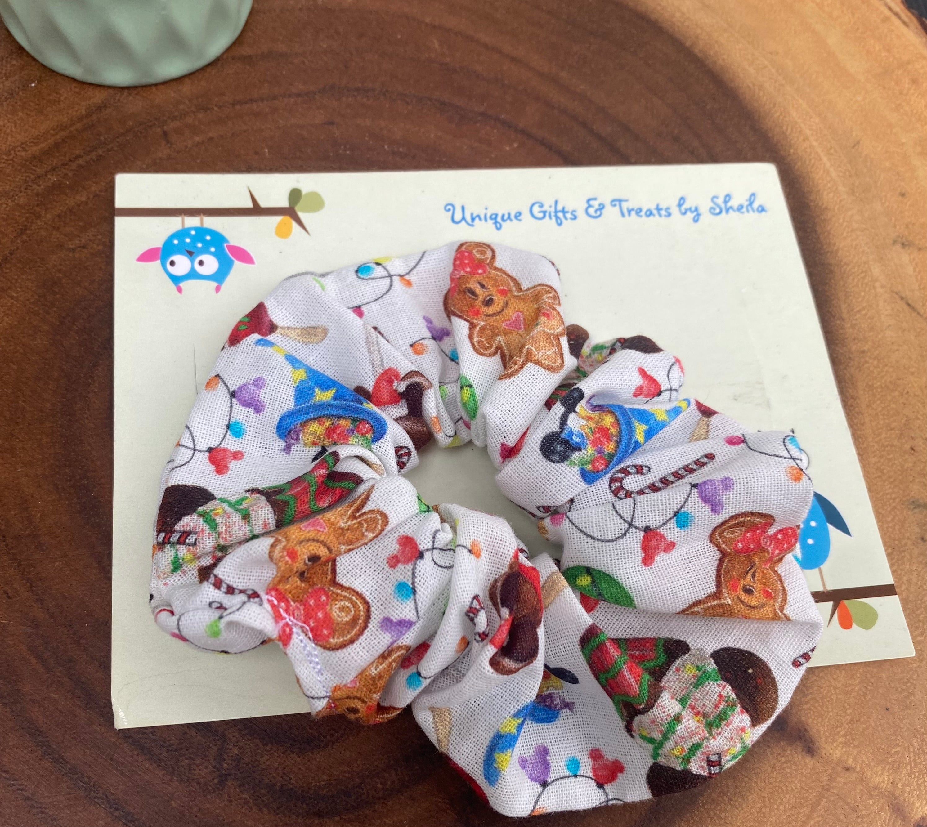 Disney Christmas Snacks Scrunchie