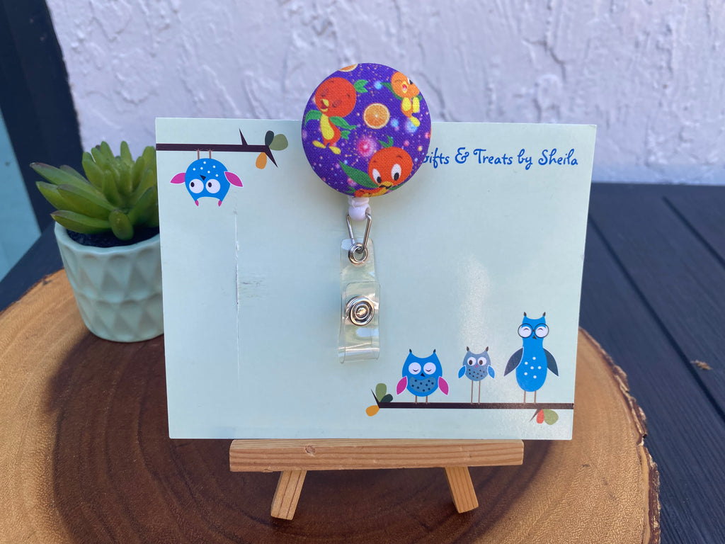 Orange Bird Badge Reel