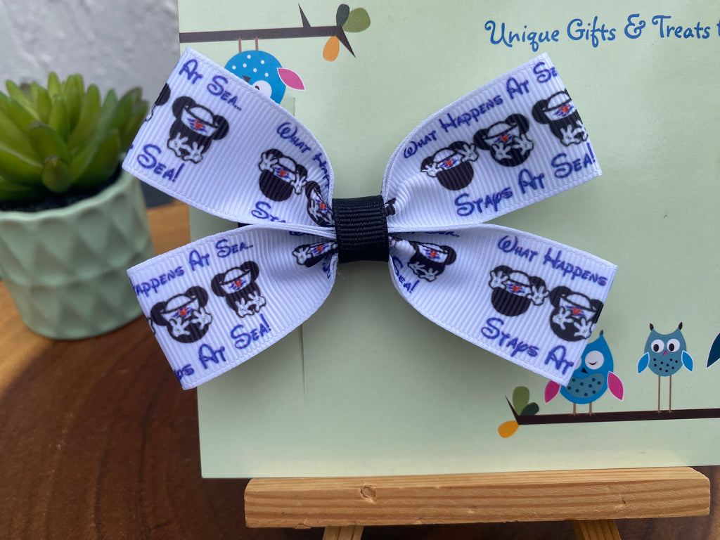 Disney Cruise; What Happens at Sea Hairbow