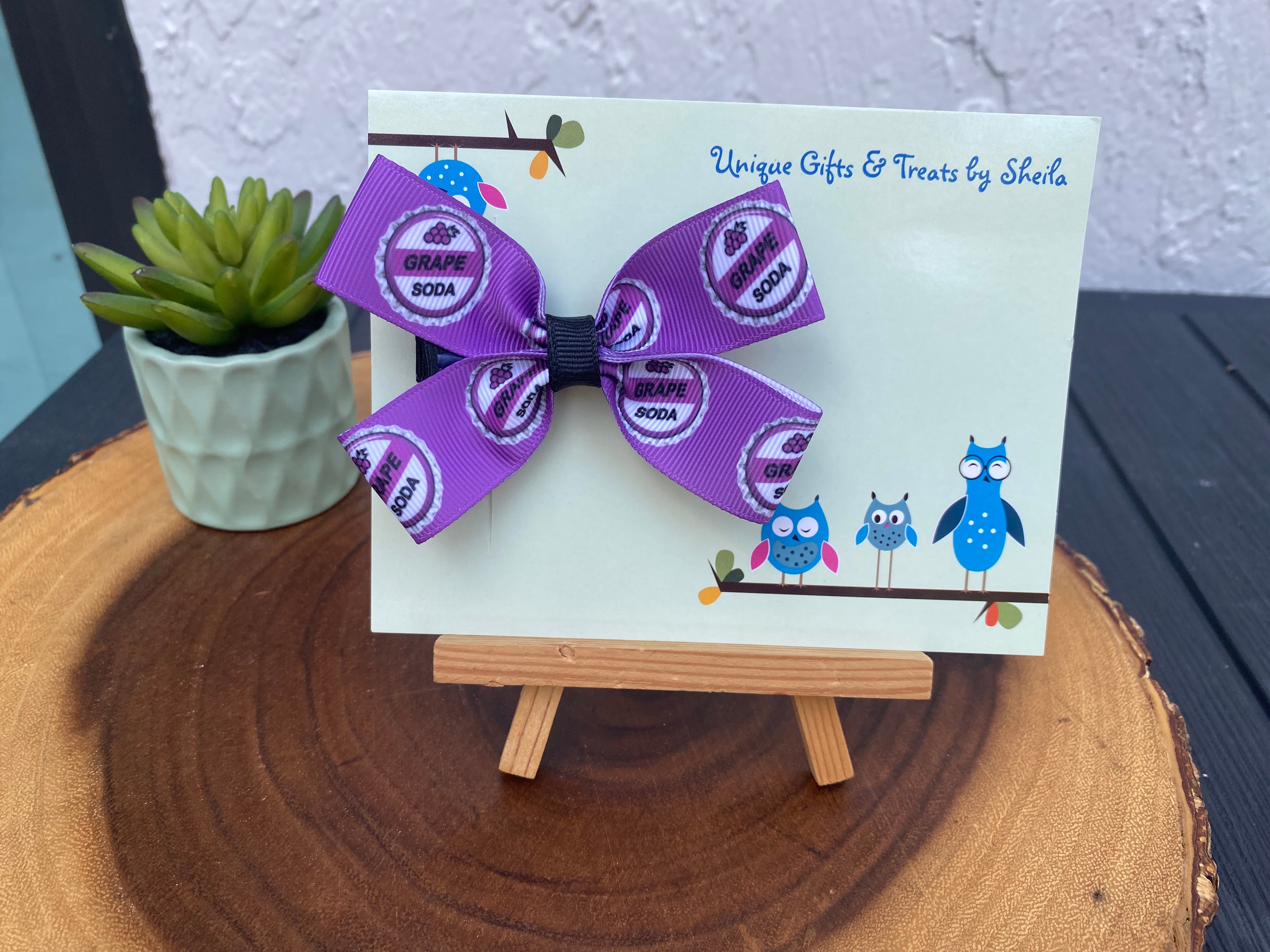Disney Up; Grape Soda Bottle Cap Hairbow