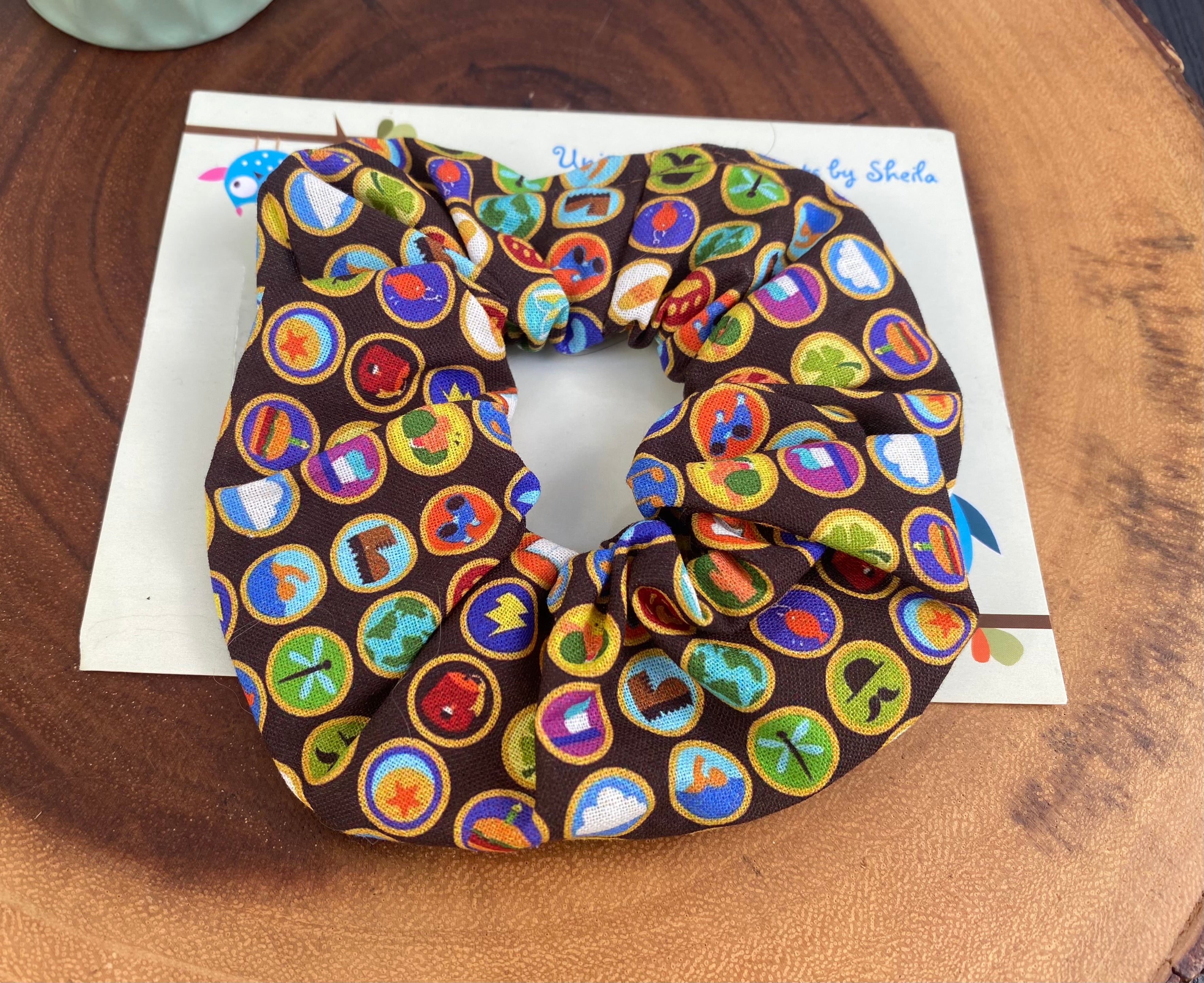 Disney Up; Wilderness Explorer Badges Scrunchies