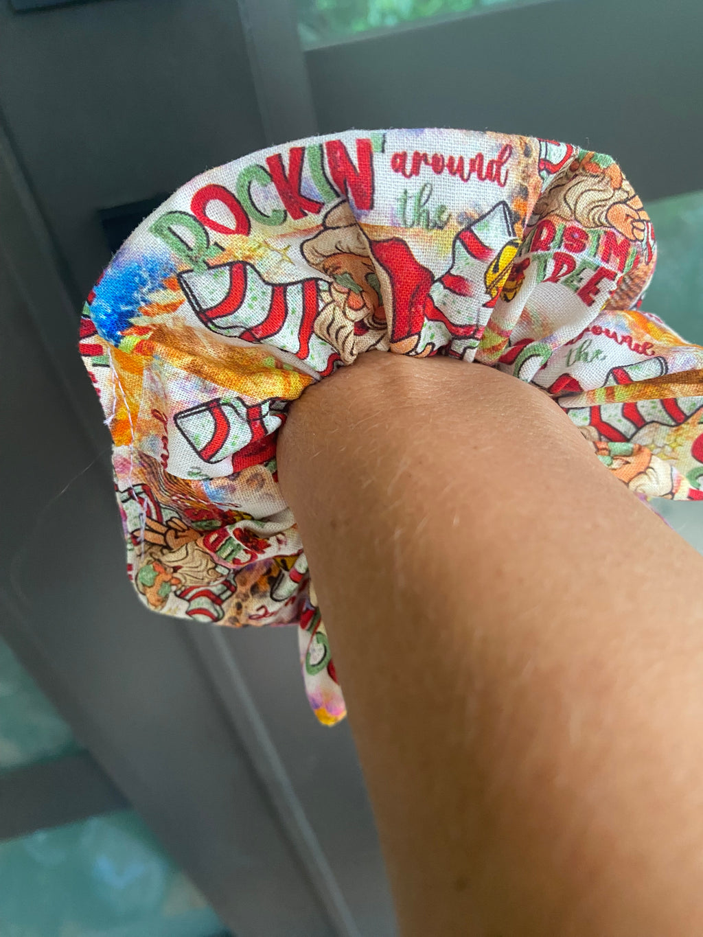 Rockin Around the Christmas Tree; Snack Tree Scrunchie