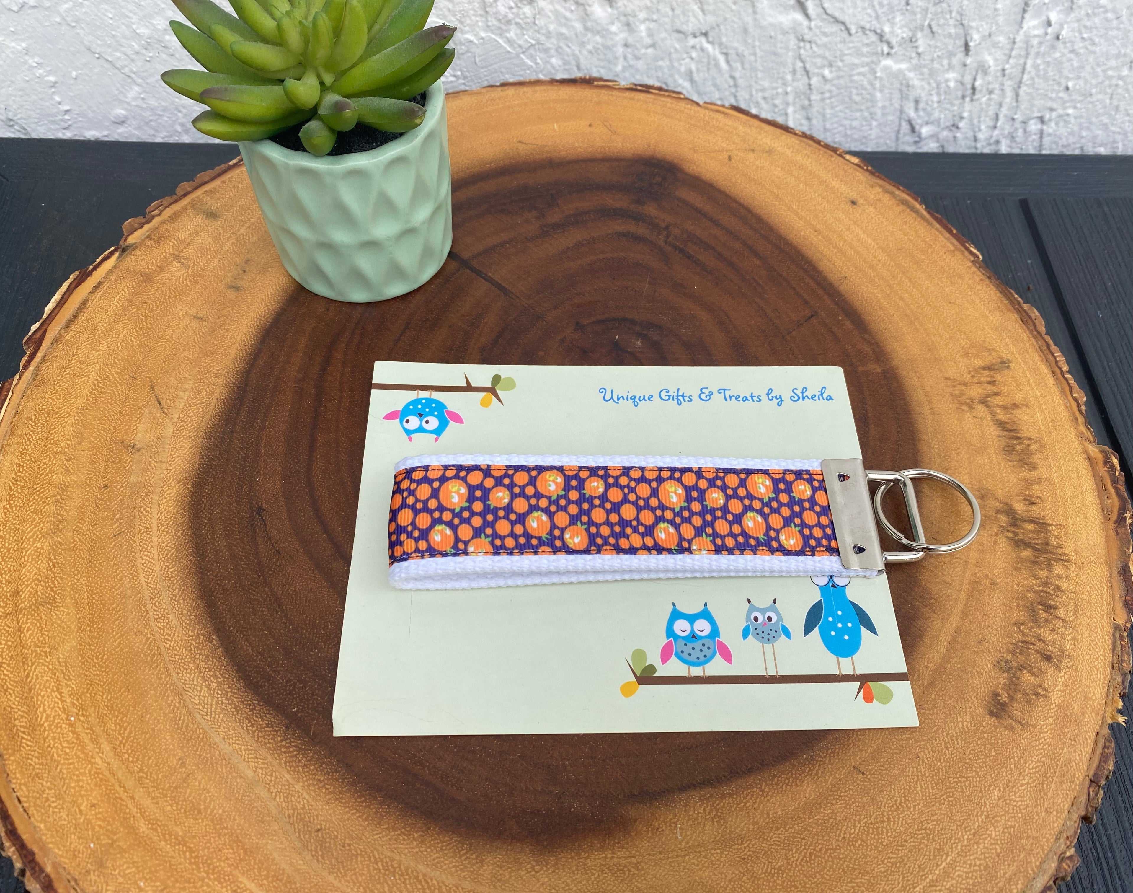 Orange Bird Keychain; Keyfob
