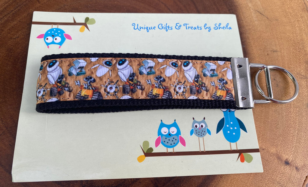 Wall E and Eve Keychain; Keyfob