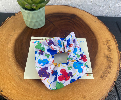 Colorful Mickey Scrunchie