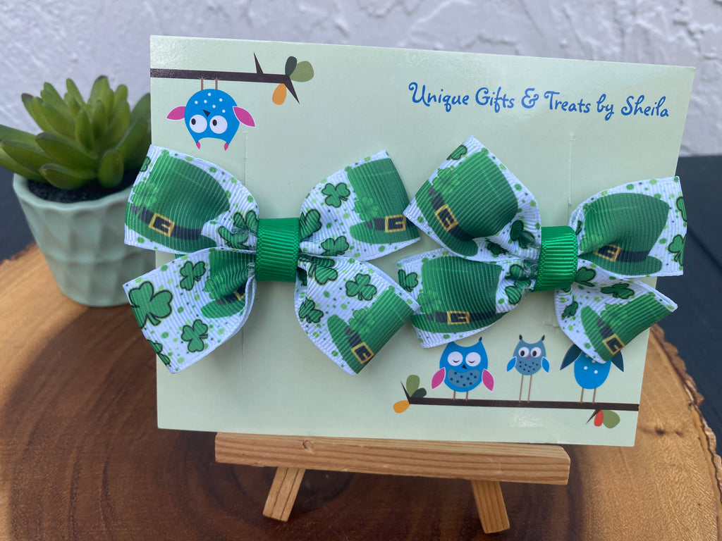 St. Patrick’s Day Hairbows