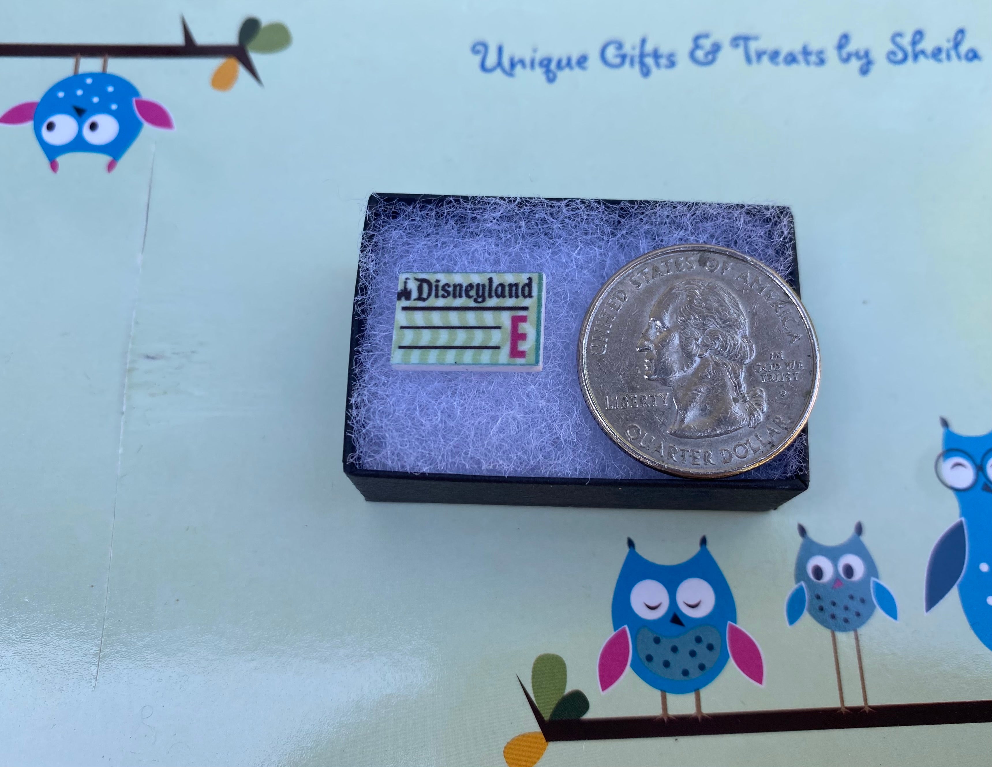 Disneyland Vintage Ticket Earrings