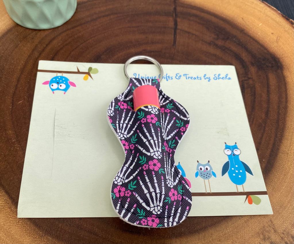 Skeleton Hands Lip Balm Holder