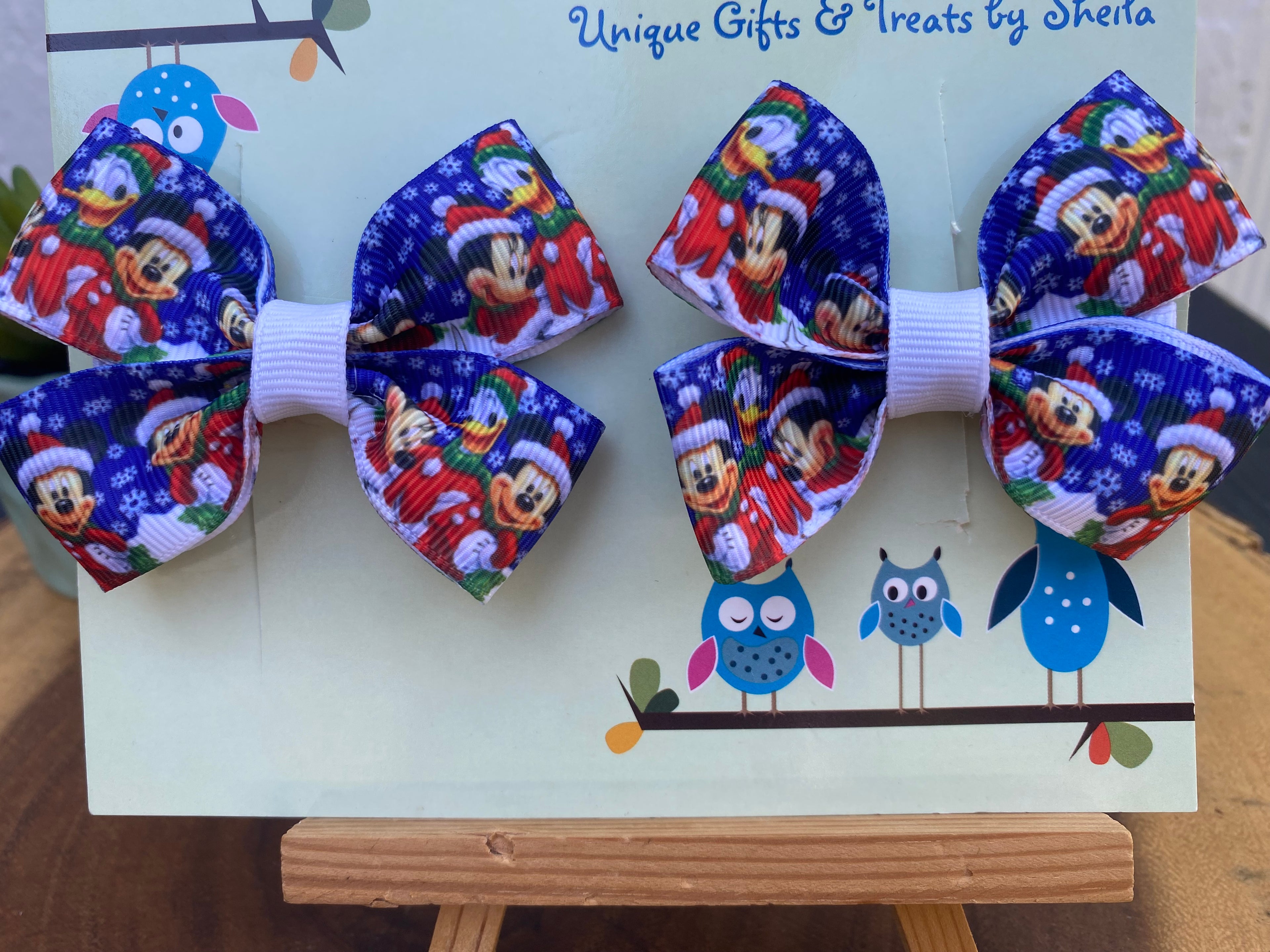 Mickey and Minnie Winter Wonderland Hairbows