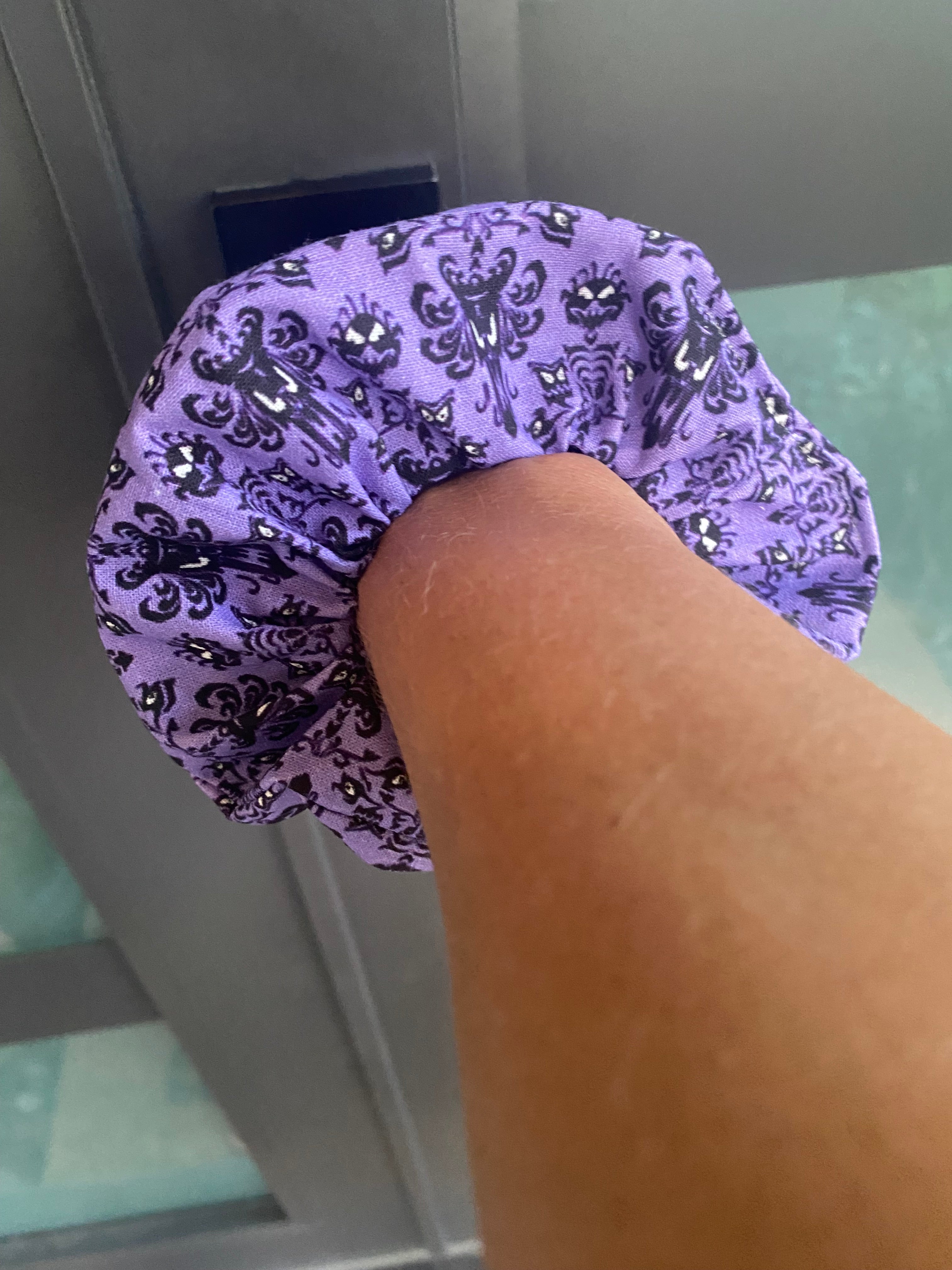 Haunted Mansion Wallpaper Scrunchie