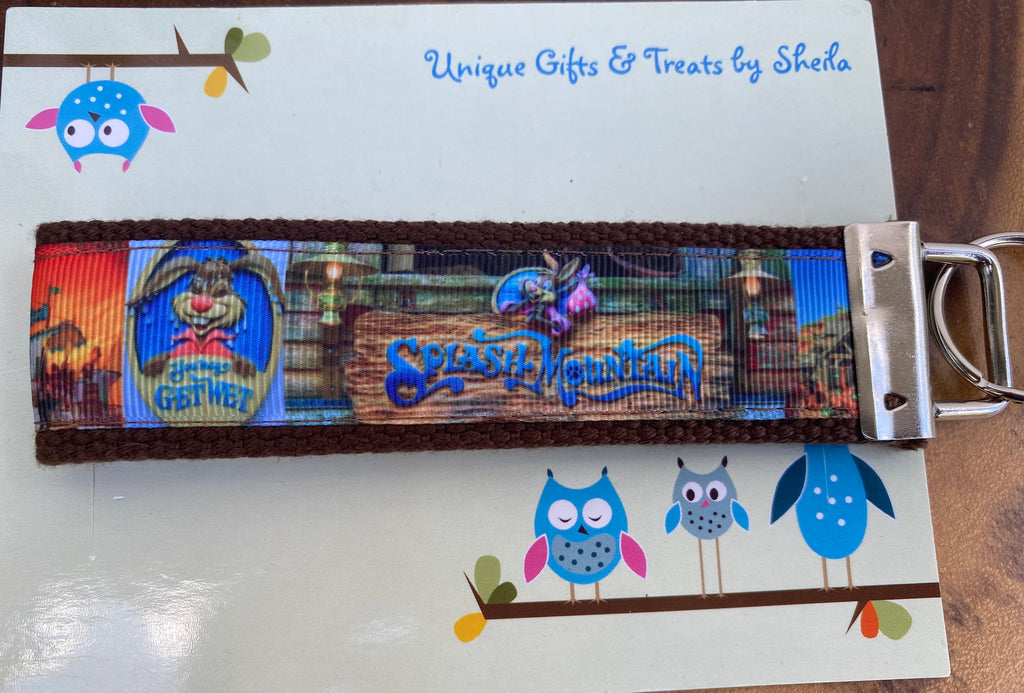 Splash Mountain Keychain; Keyfob