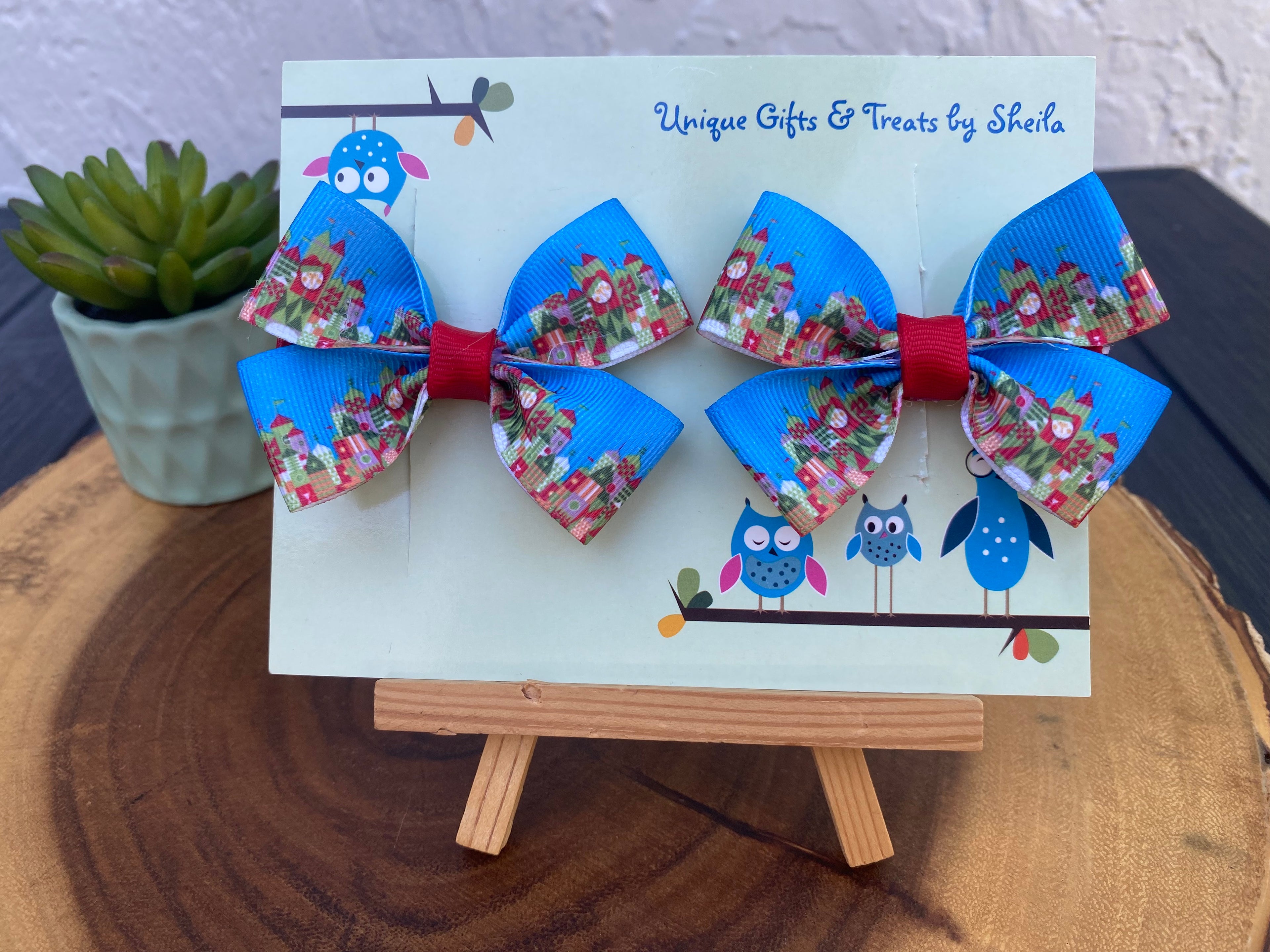 Christmas It’s A Small World Hairbows