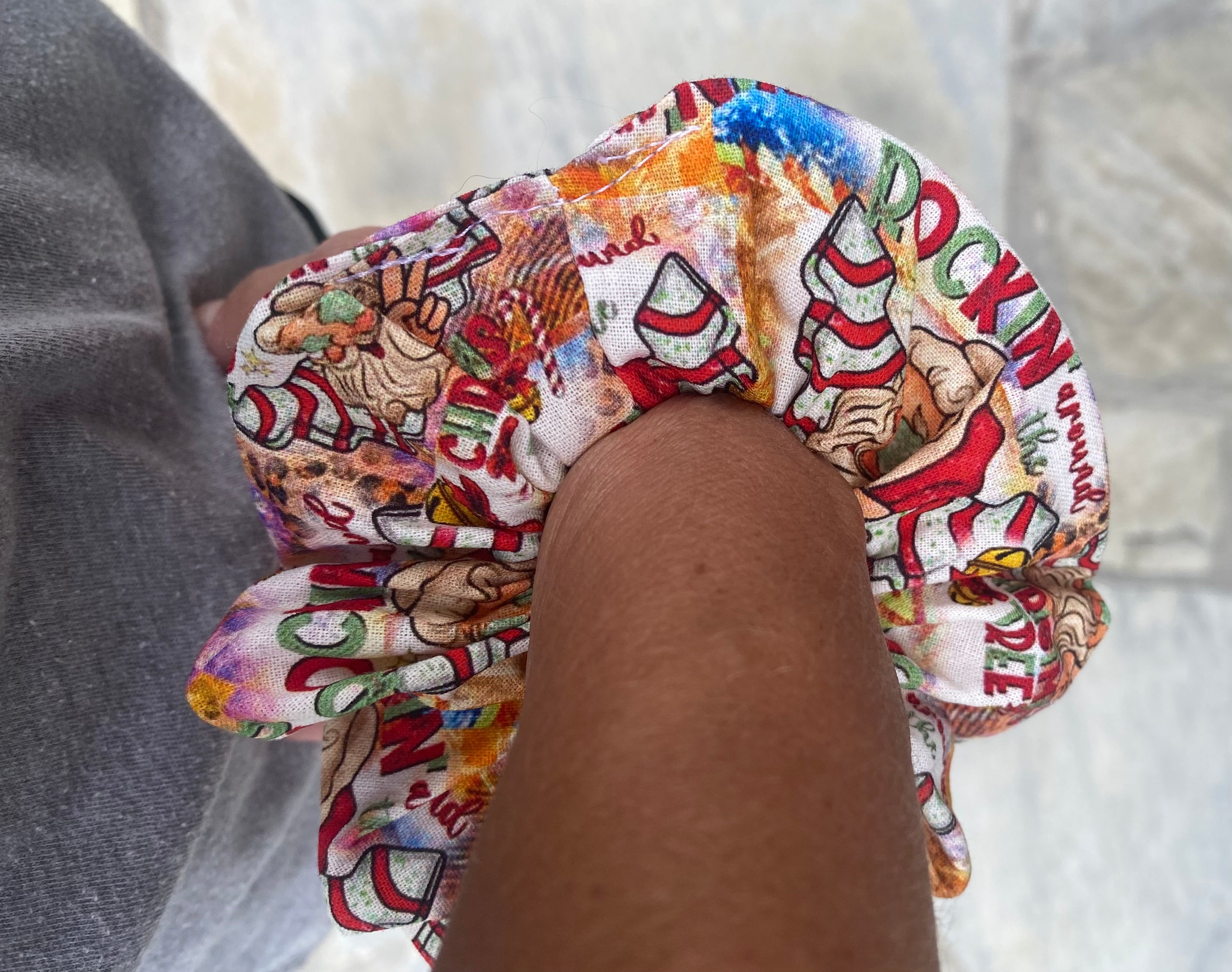 Rockin Around the Christmas Tree; Snack Tree Scrunchie