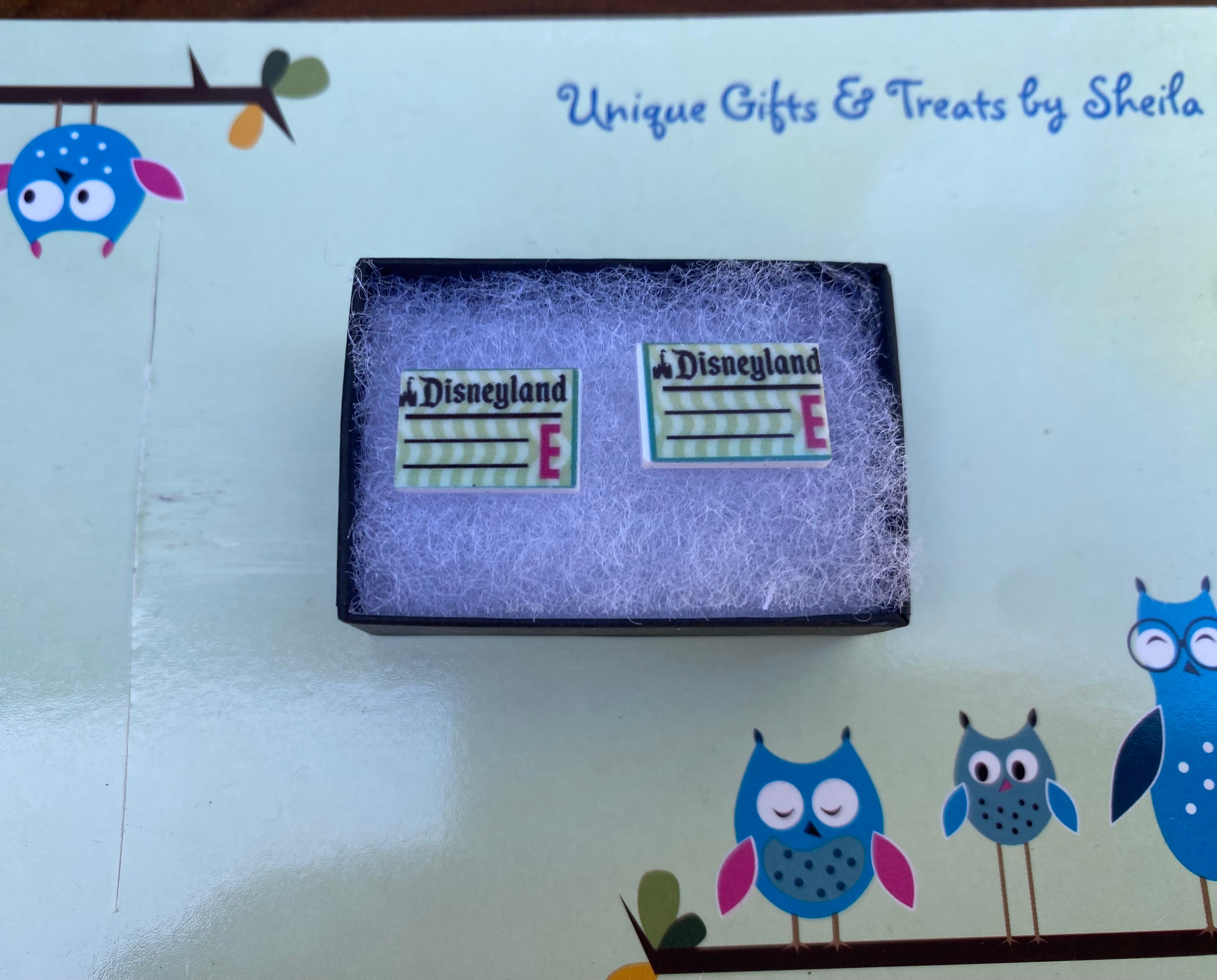 Disneyland Vintage Ticket Earrings