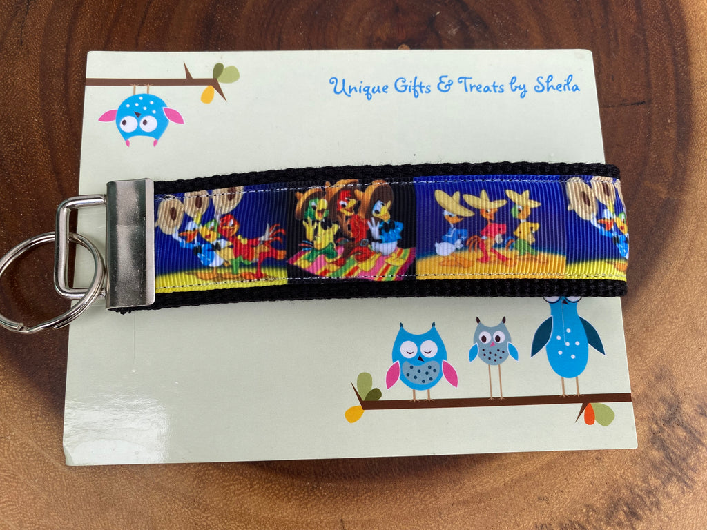Three Caballeros Keychain;Keyfob