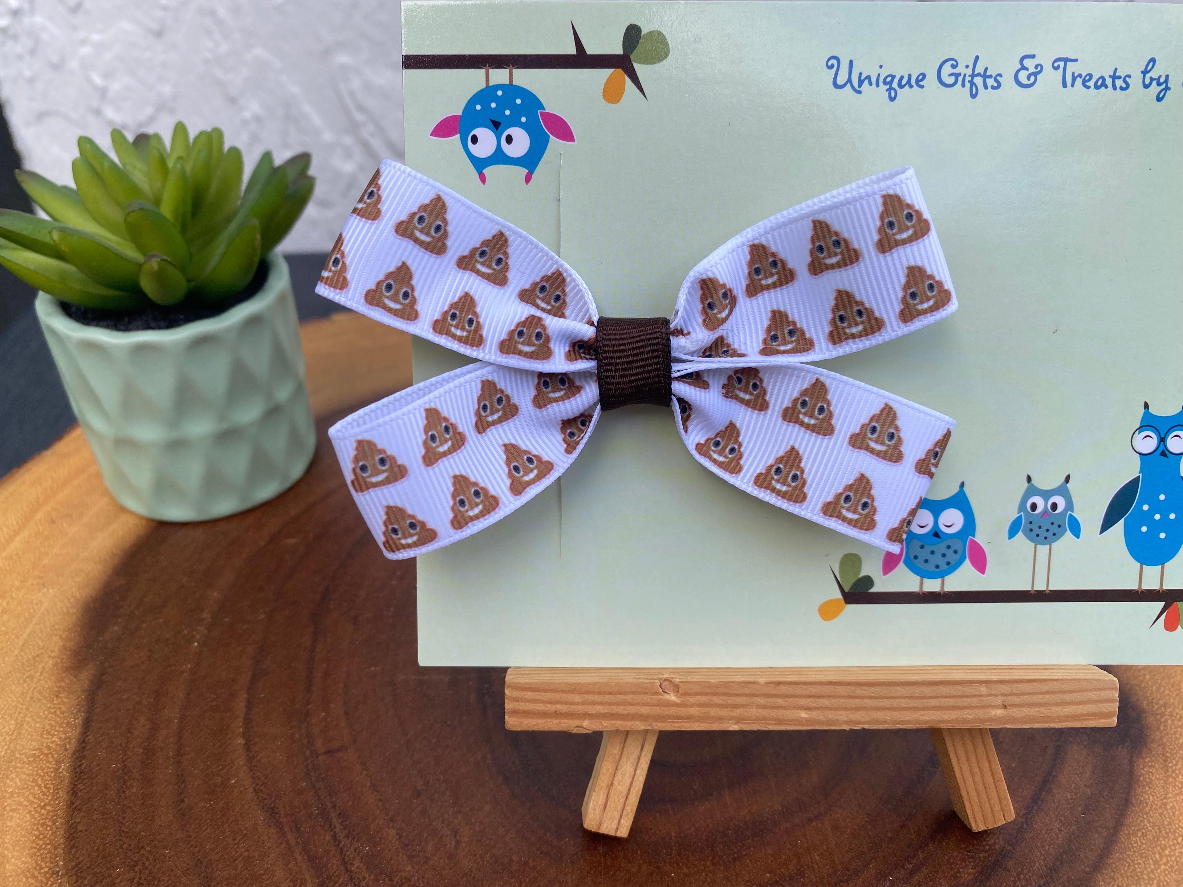 Poop Emoji Hairbow