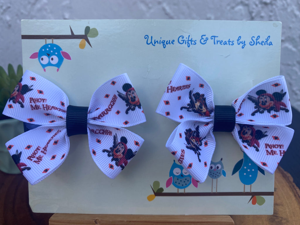 Disney Pirate Mickey Hairbows