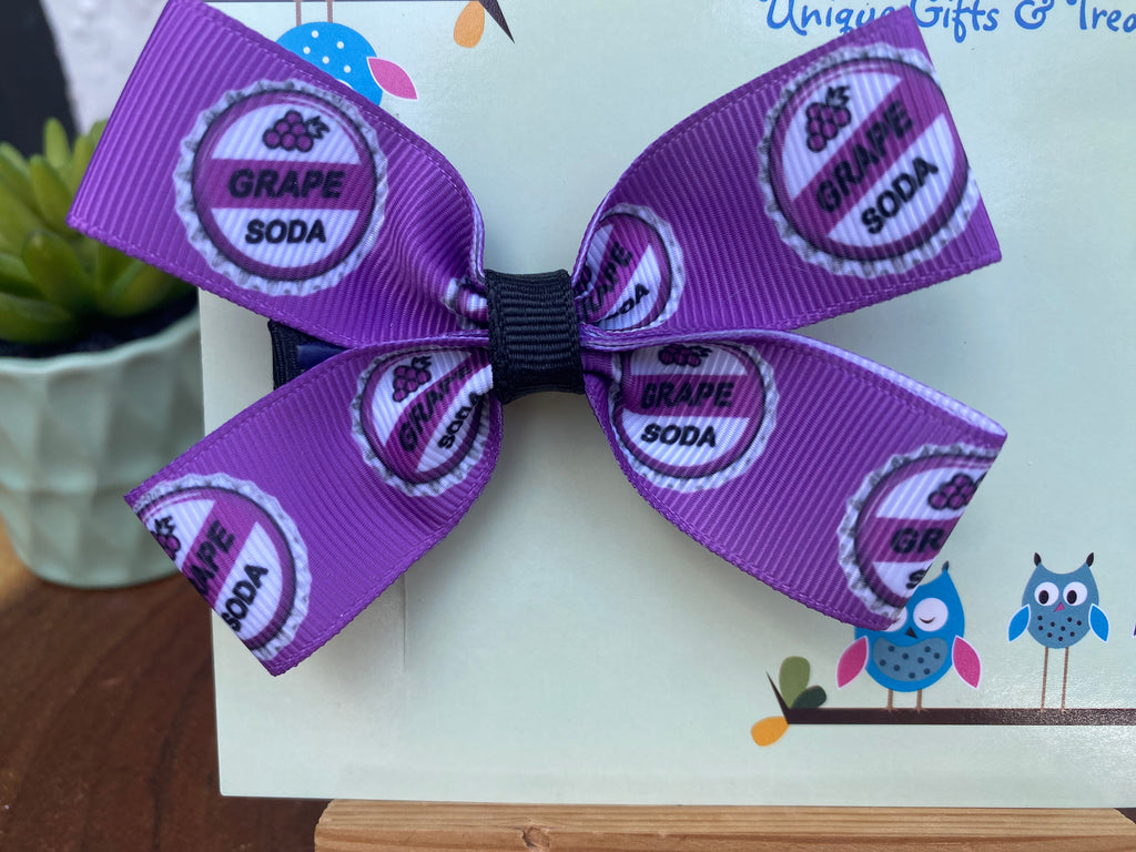 Disney Up; Grape Soda Bottle Cap Hairbow