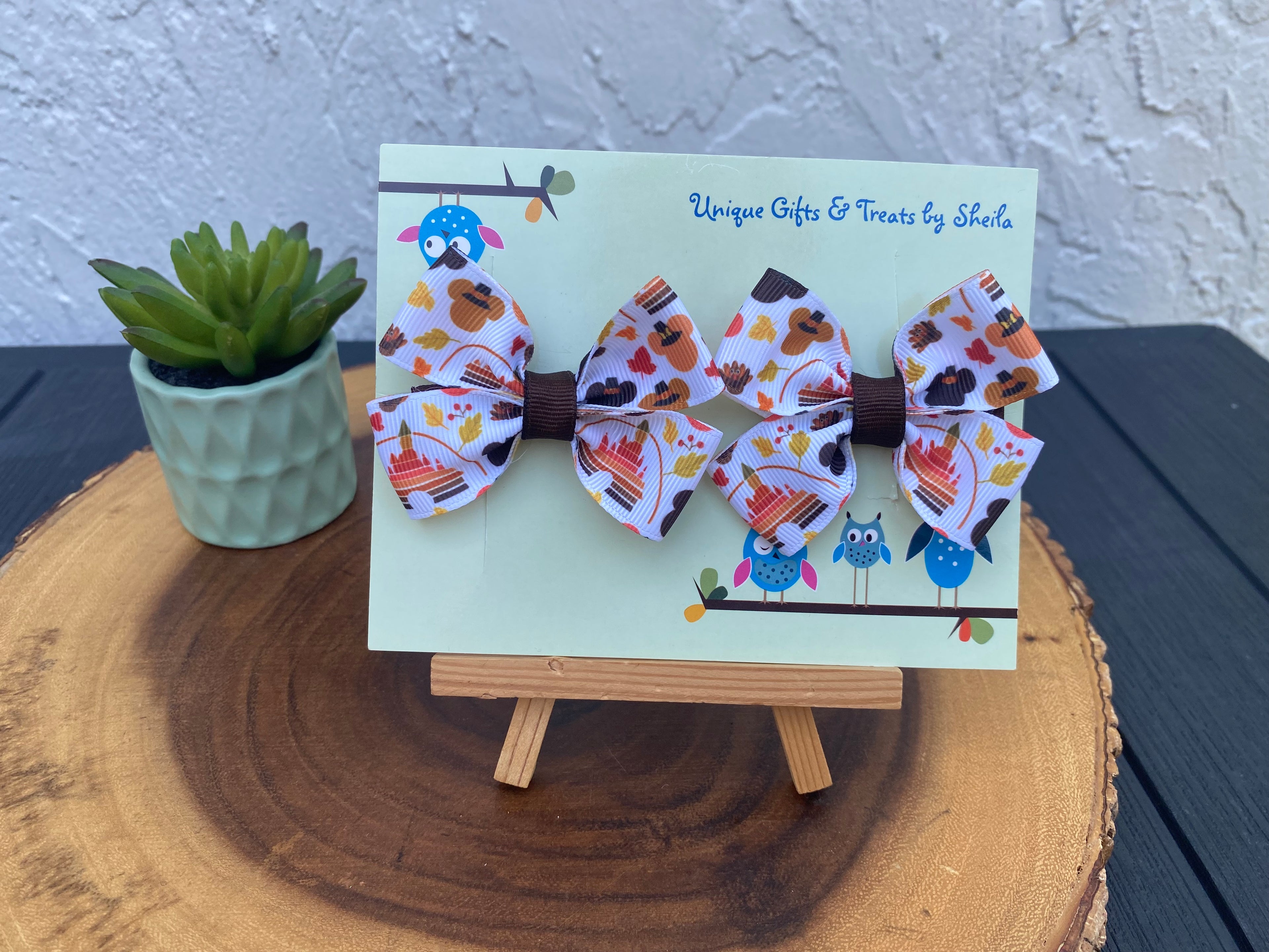 Disney Autumn Hairbows; Fall Hairbows