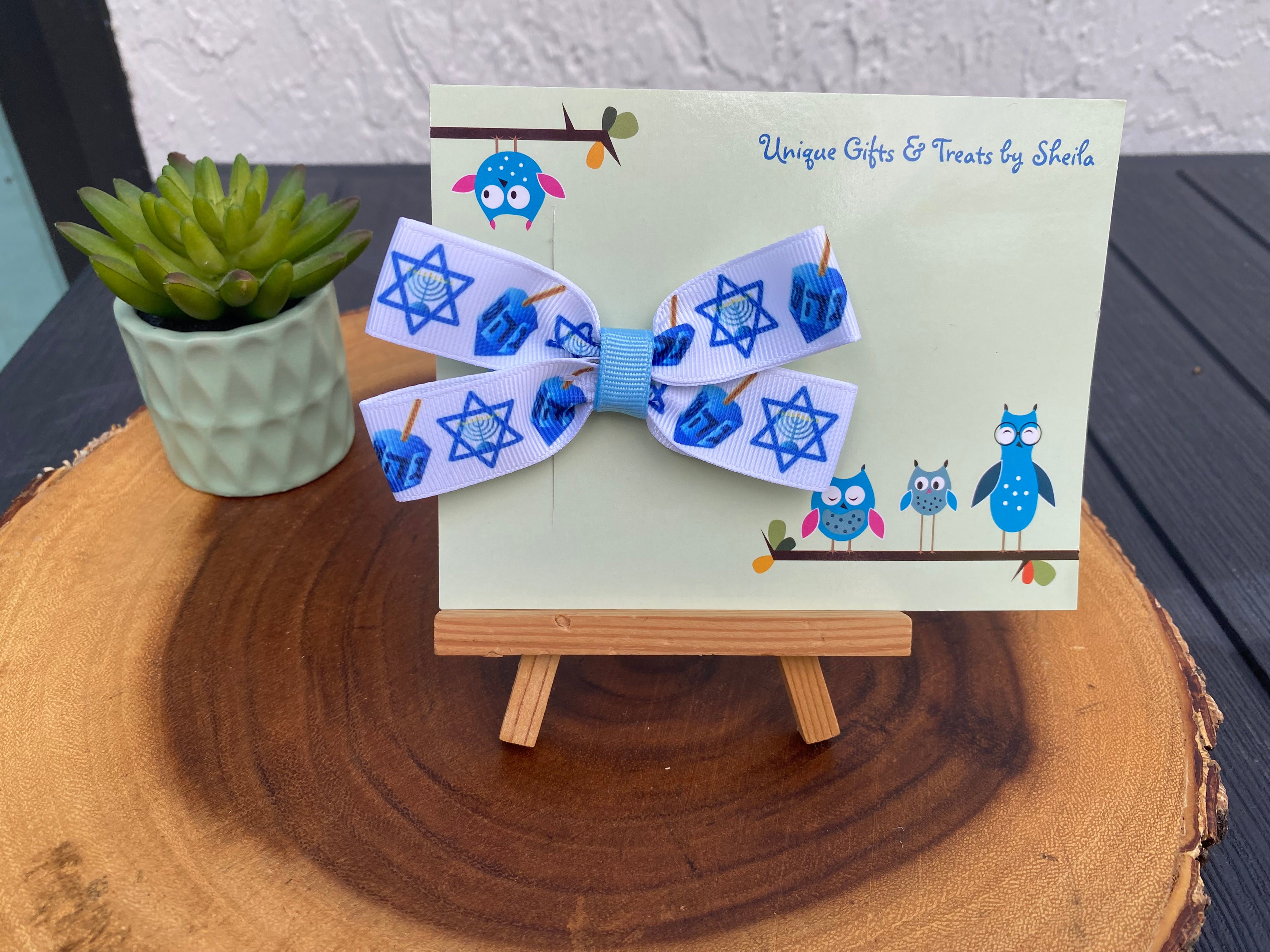 Hanukkah; Chanukah Hairbow