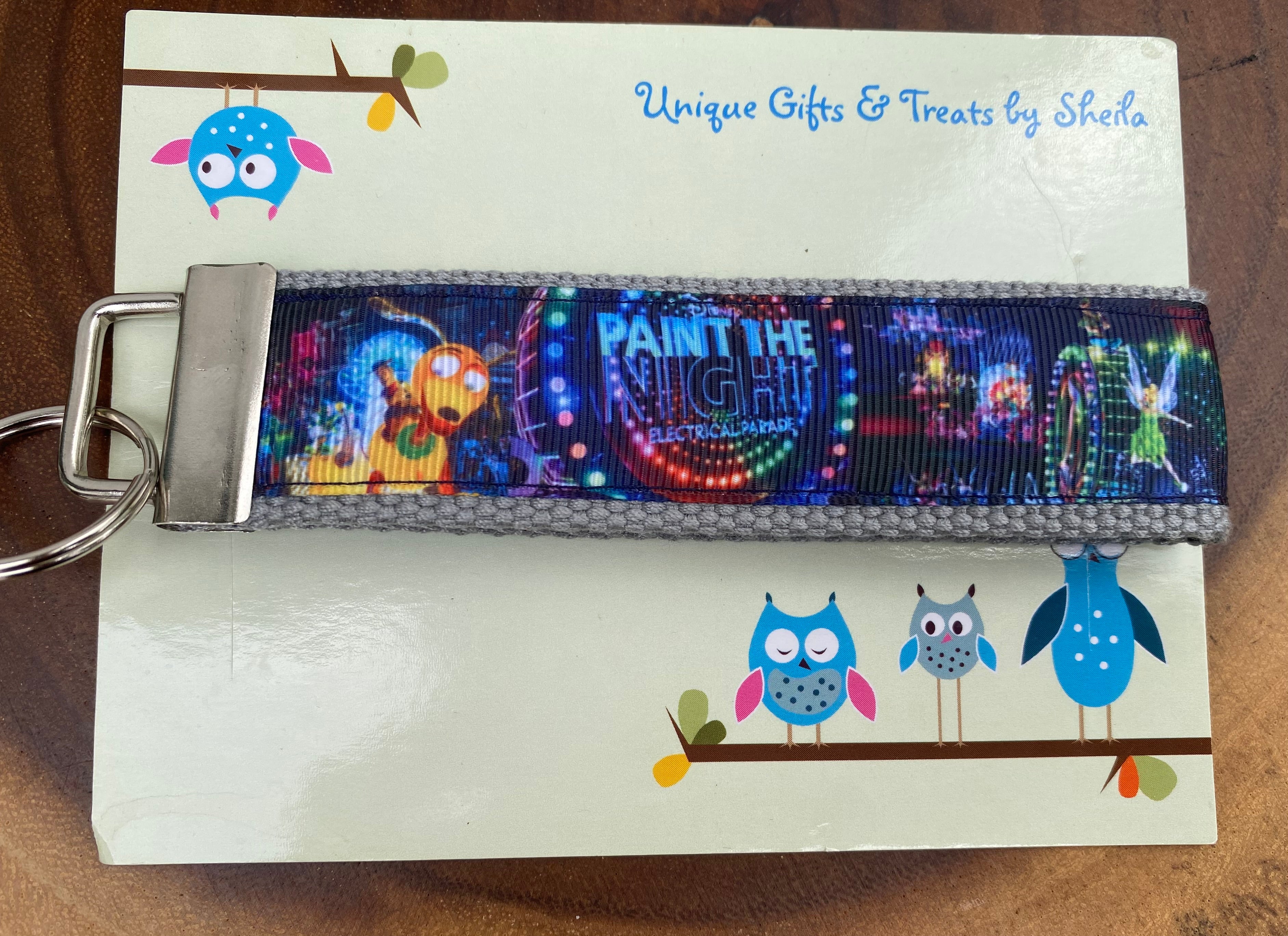 Disney Paint The Night Electrical Parade Keychain; Keyfob