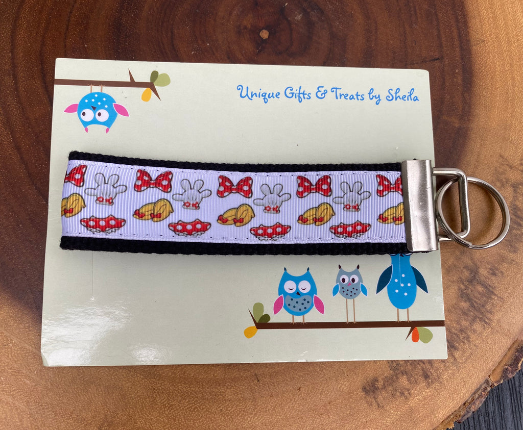 Minnie Mouse Accessories Keychain; Keyfob