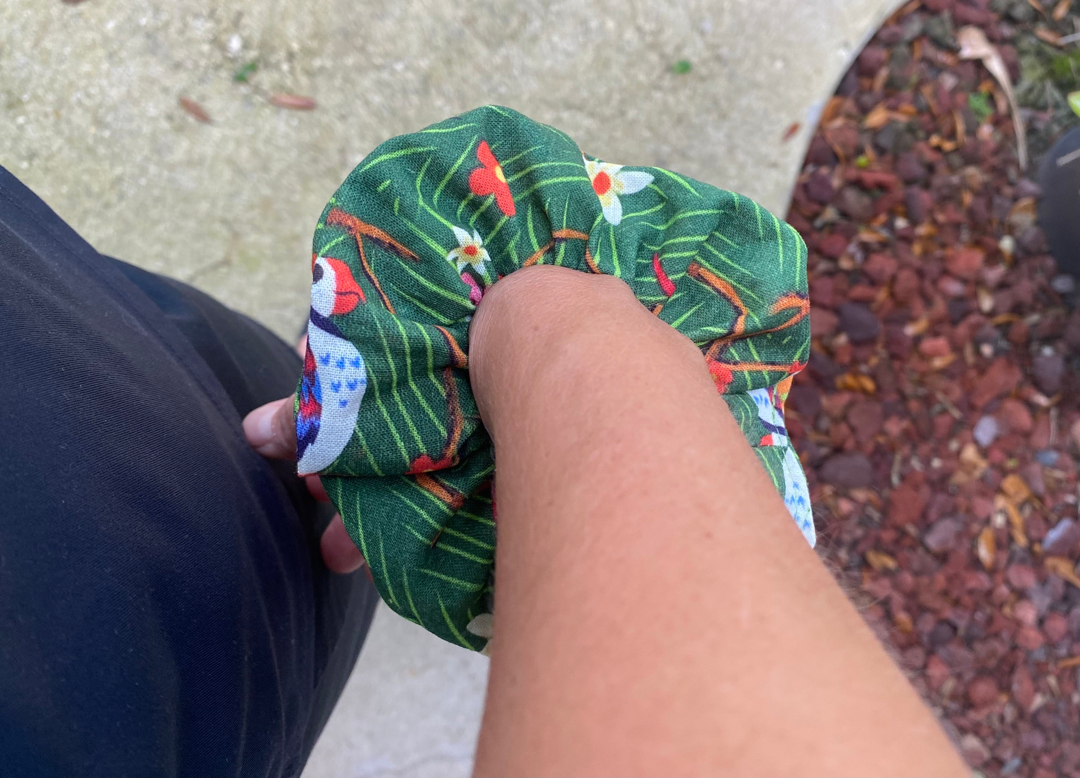 Parrot;Tiki Room Scrunchie