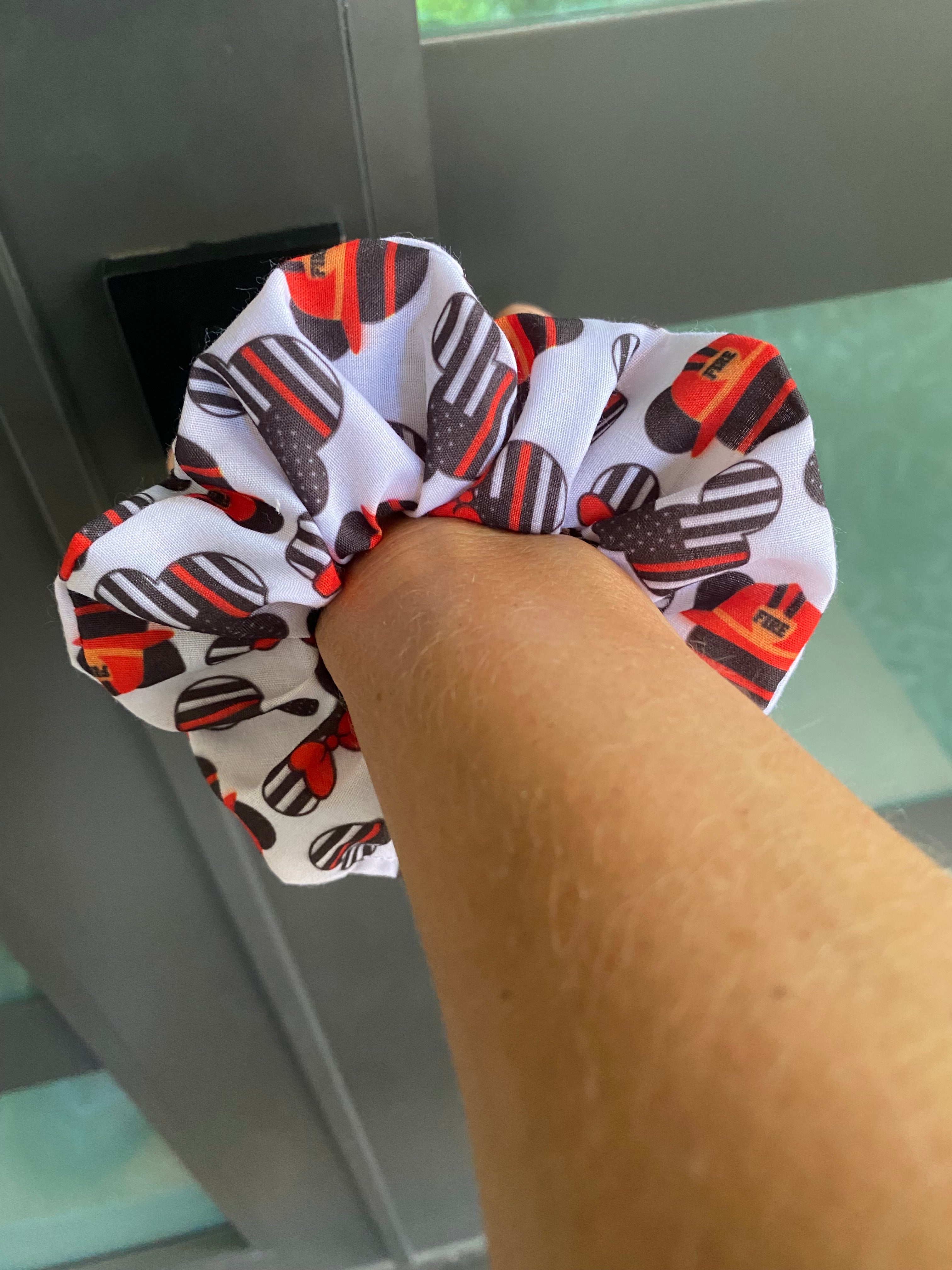 Firefighter Mickey Scrunchie
