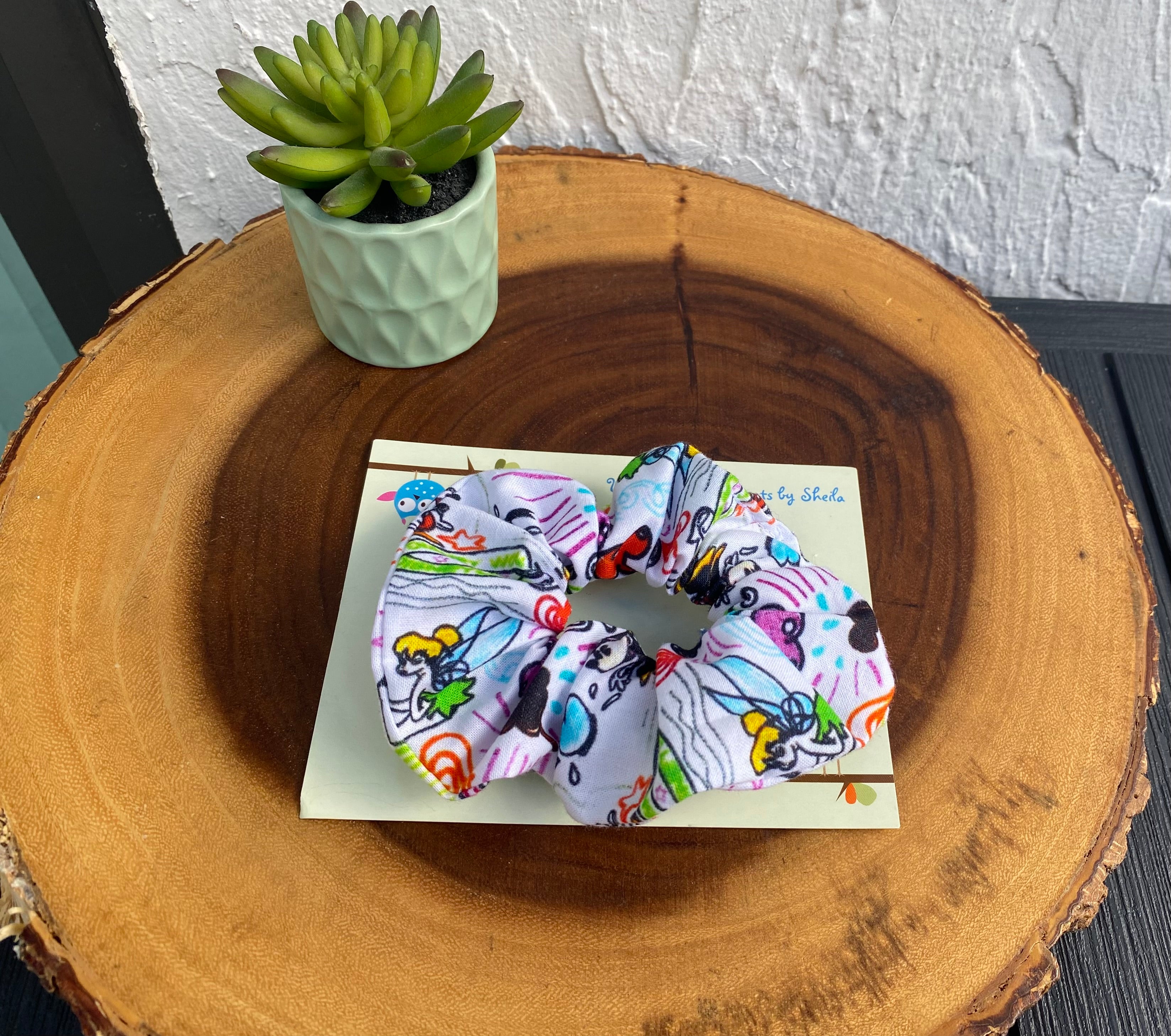 Disney Sketch Print Scrunchie