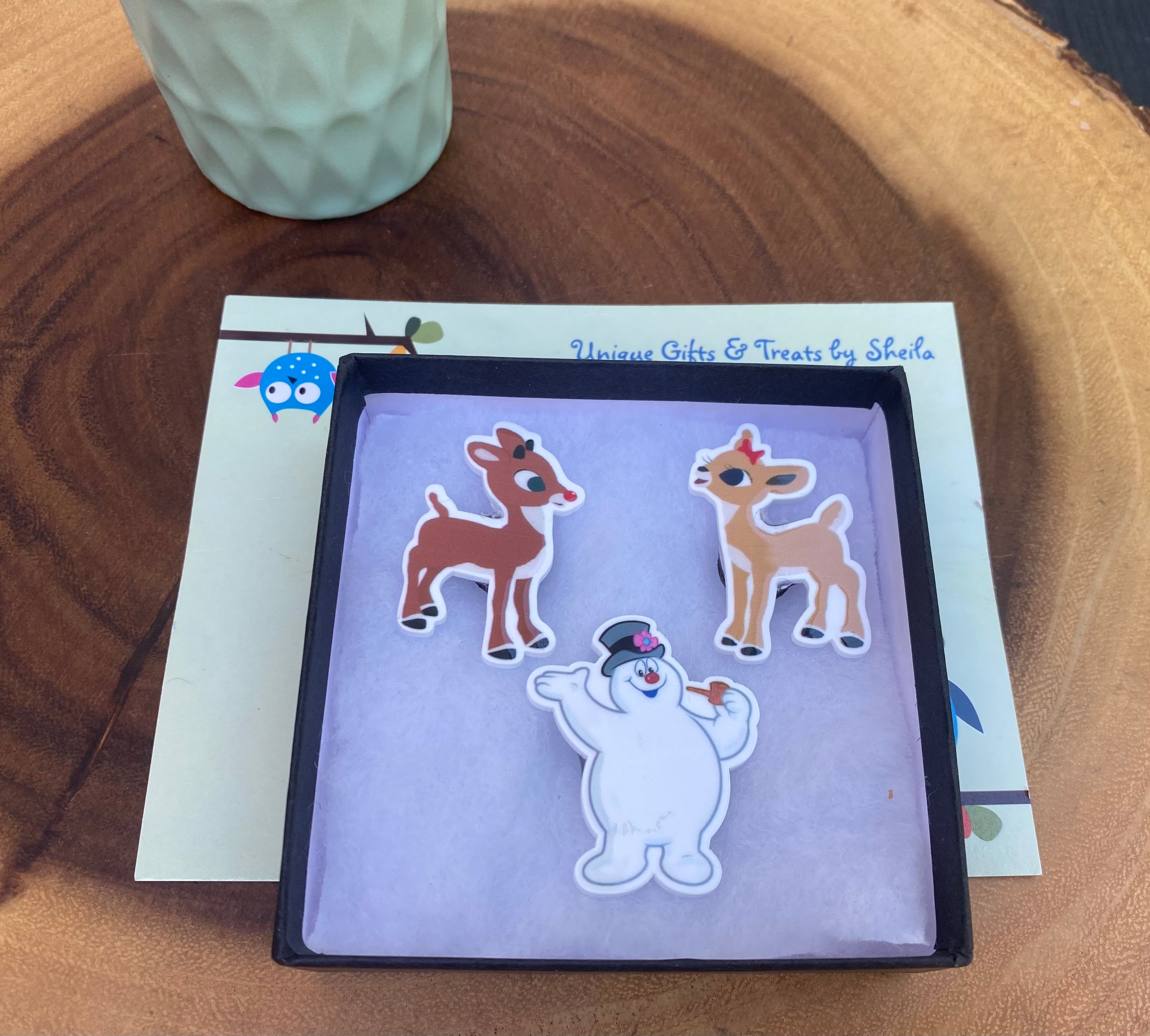 Christmas Magnets; Frosty Magnet; Rudolph Magnet