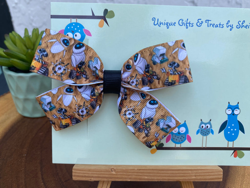 Wall E and Eve Hairbow