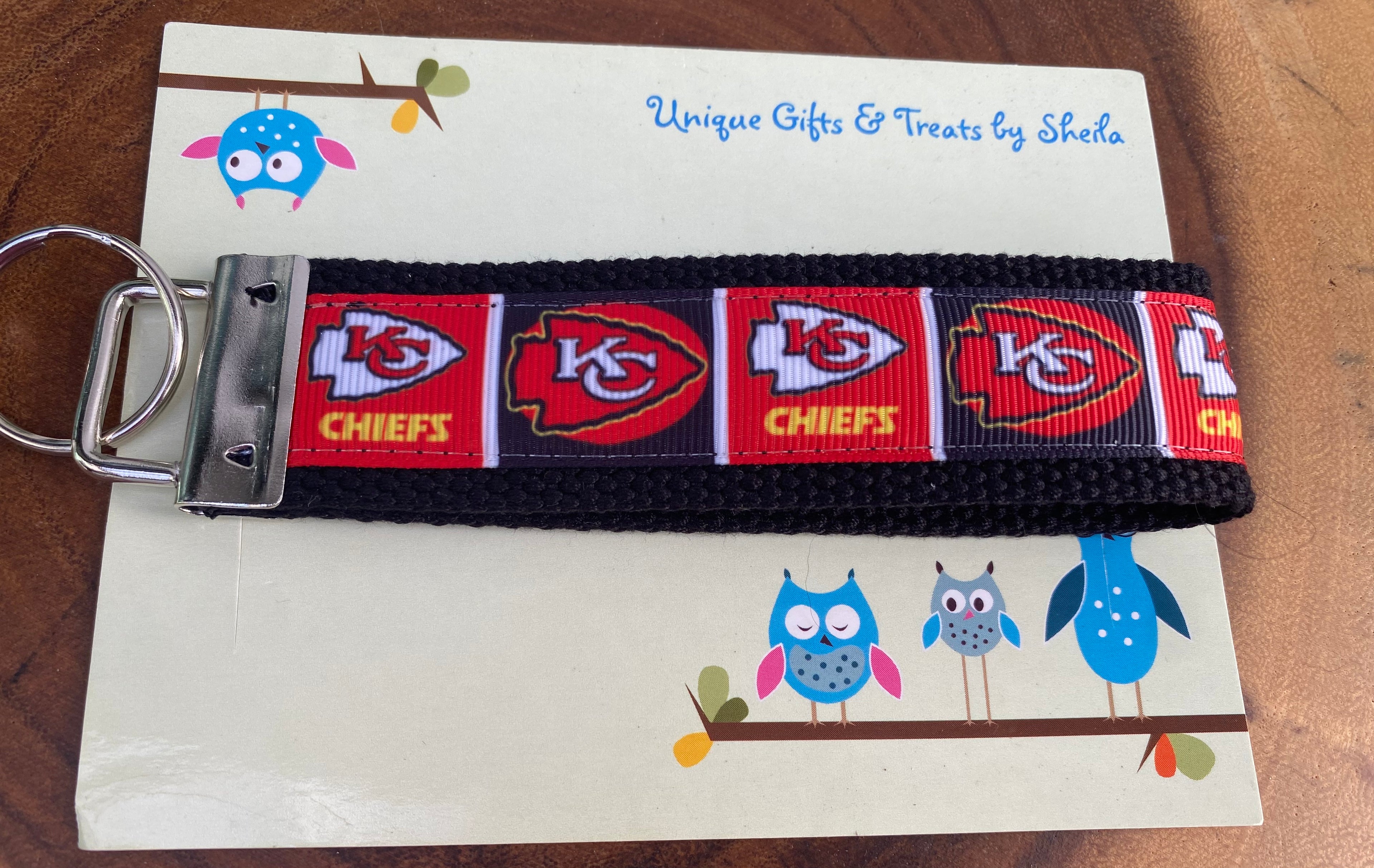 Football Keychain; Keyfob