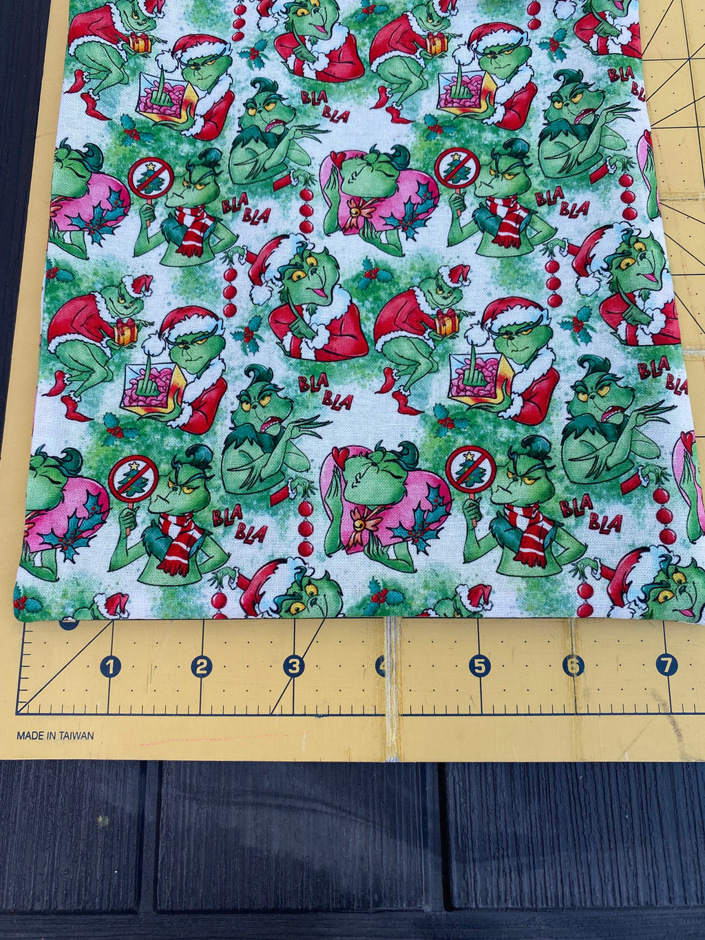 Green Christmas Monster Gift Bag; Tote