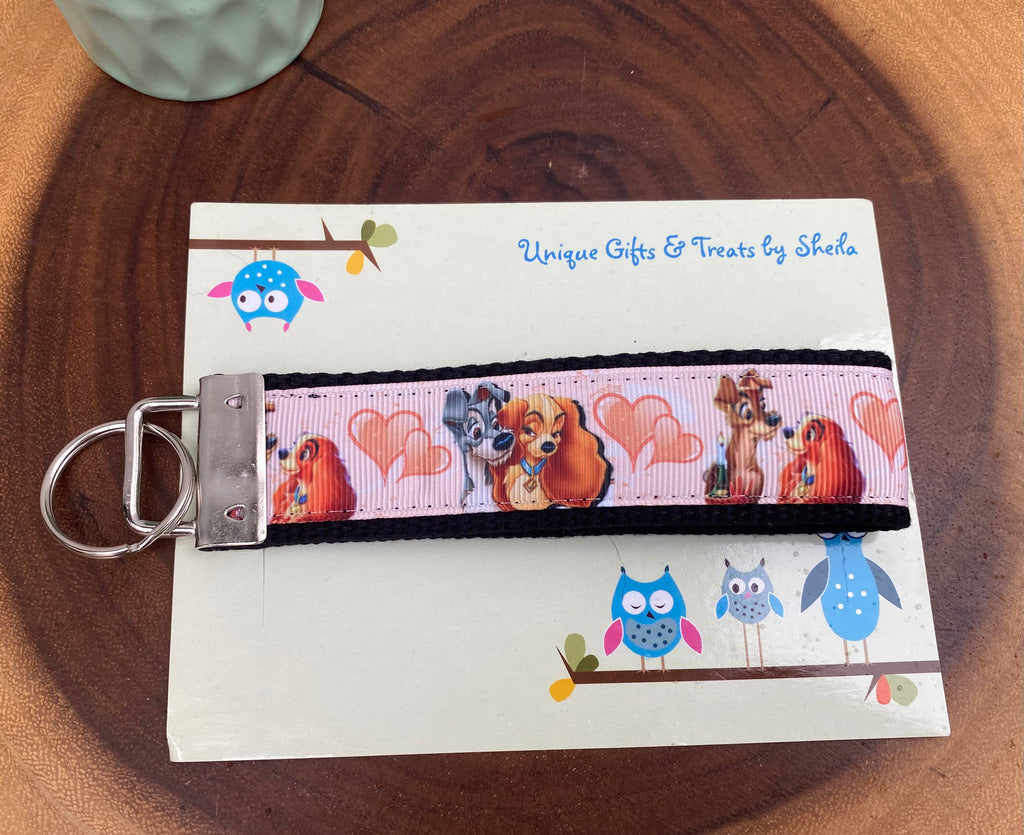 Lady and the Tramp Keychain; Keyfob