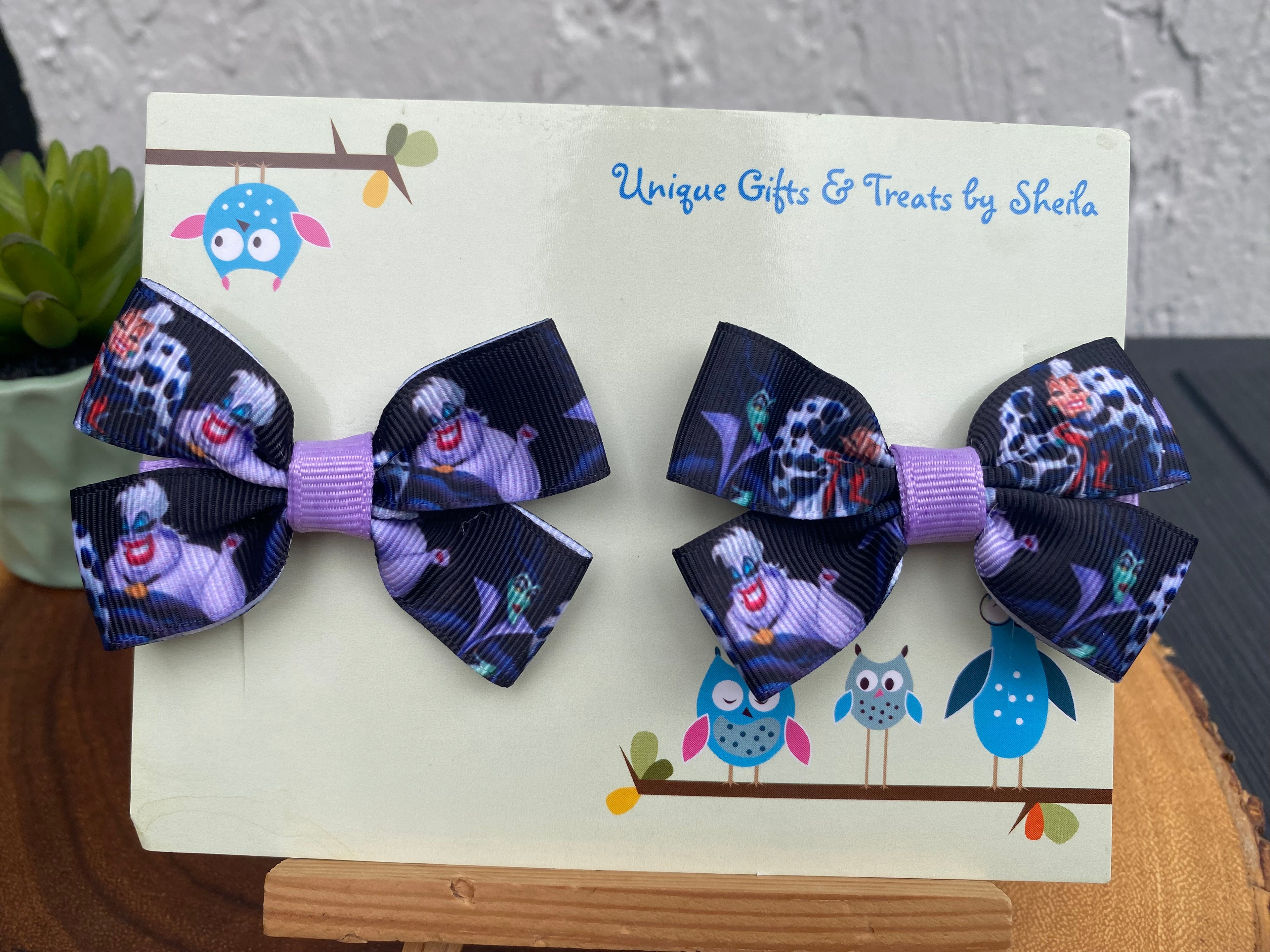Villains (Cruella, Malificent, Ursula) Hairbows