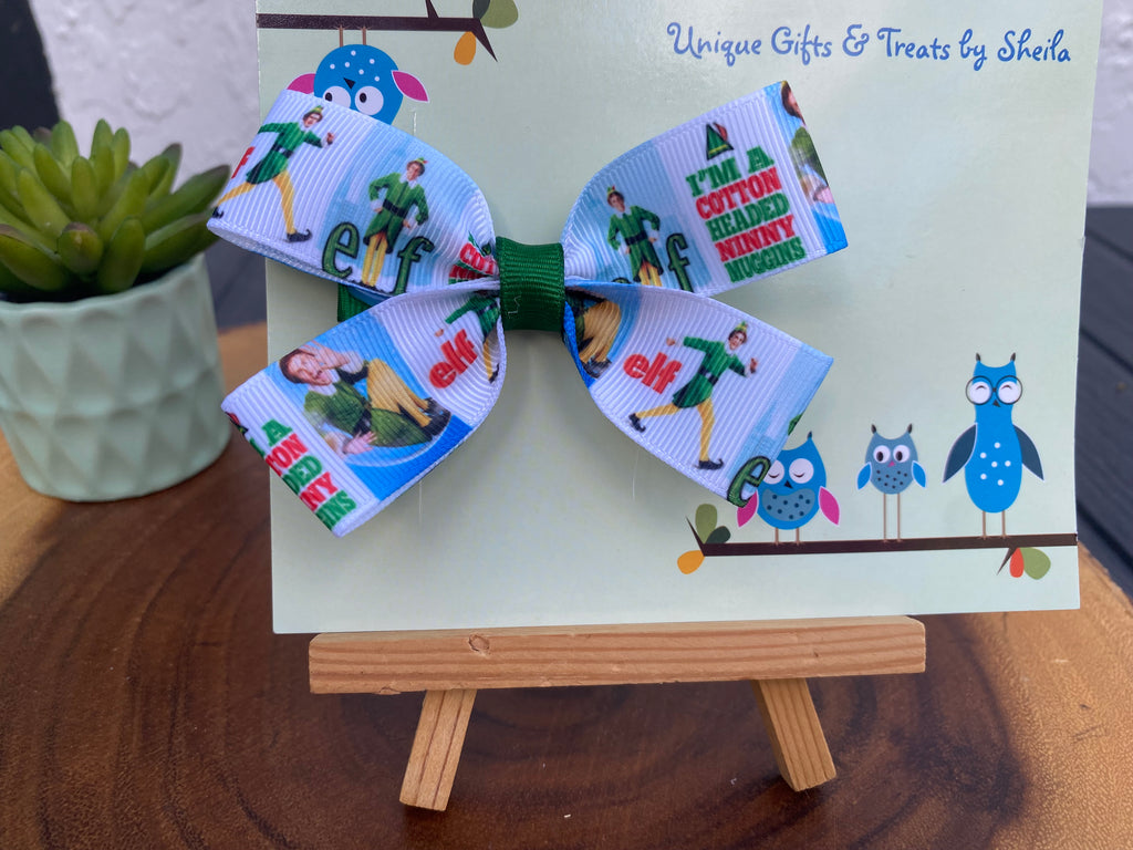 Elf Christmas Hairbow