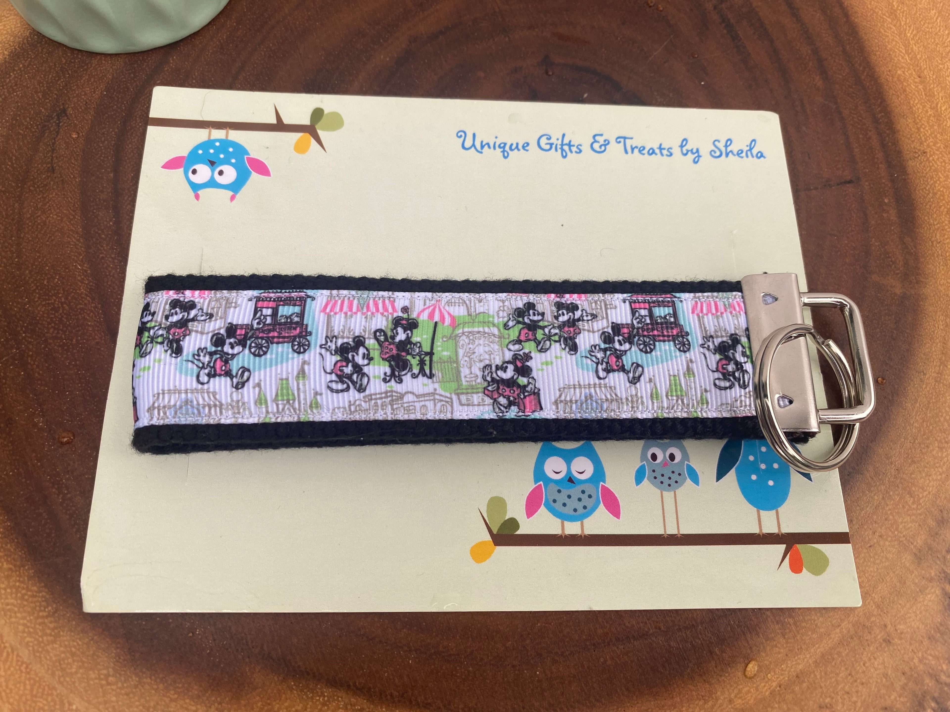Mickey and Minnie Bistro Keychain; Keyfob