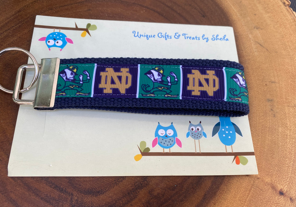 Indiana College Keychain; Keyfob