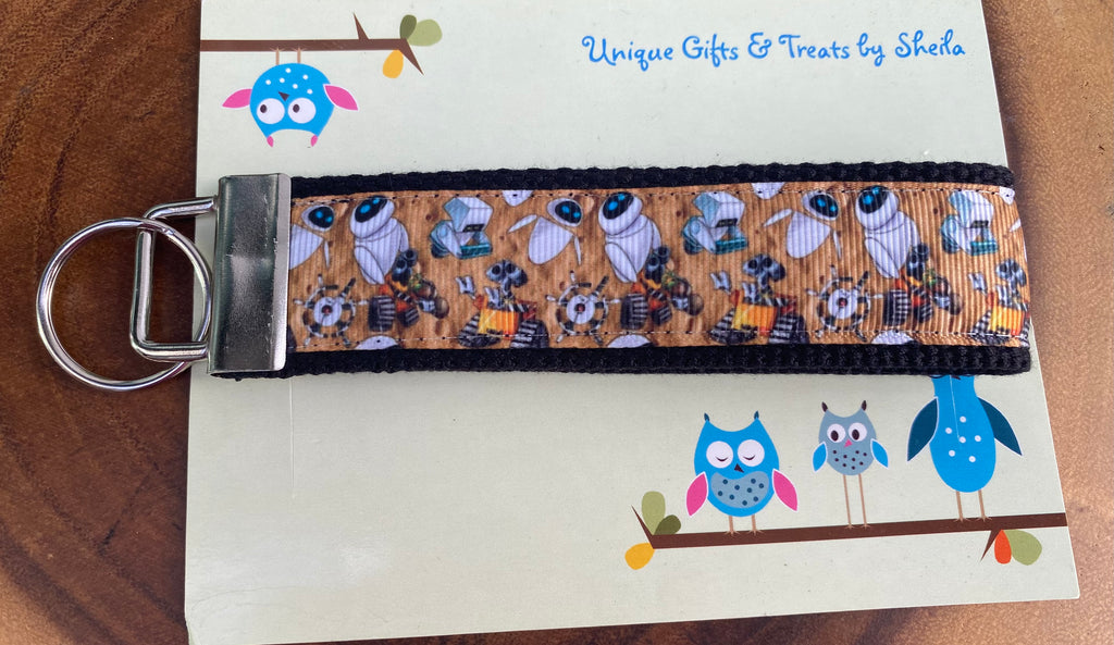 Wall E and Eve Keychain; Keyfob
