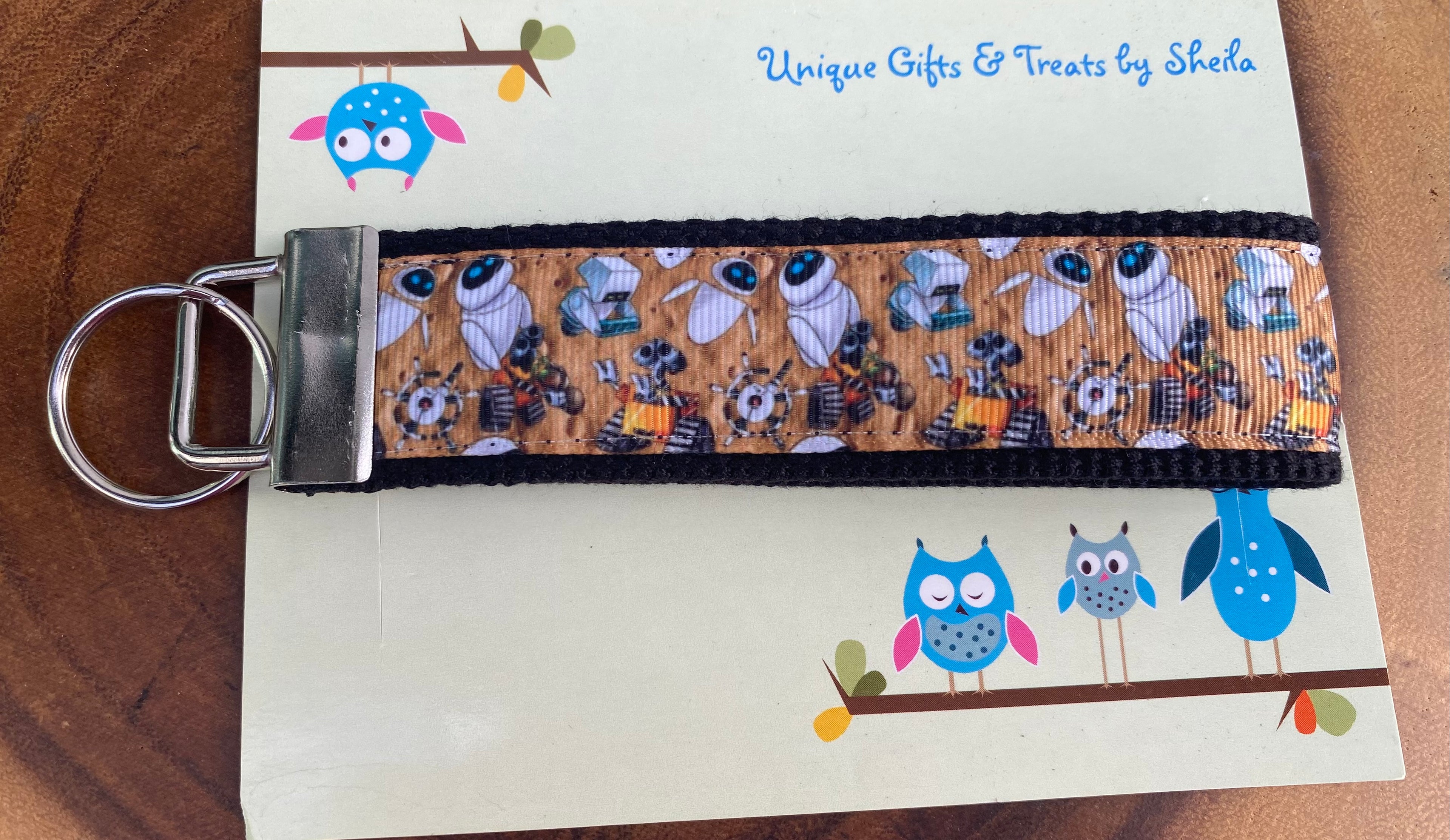 Wall E and Eve Keychain; Keyfob