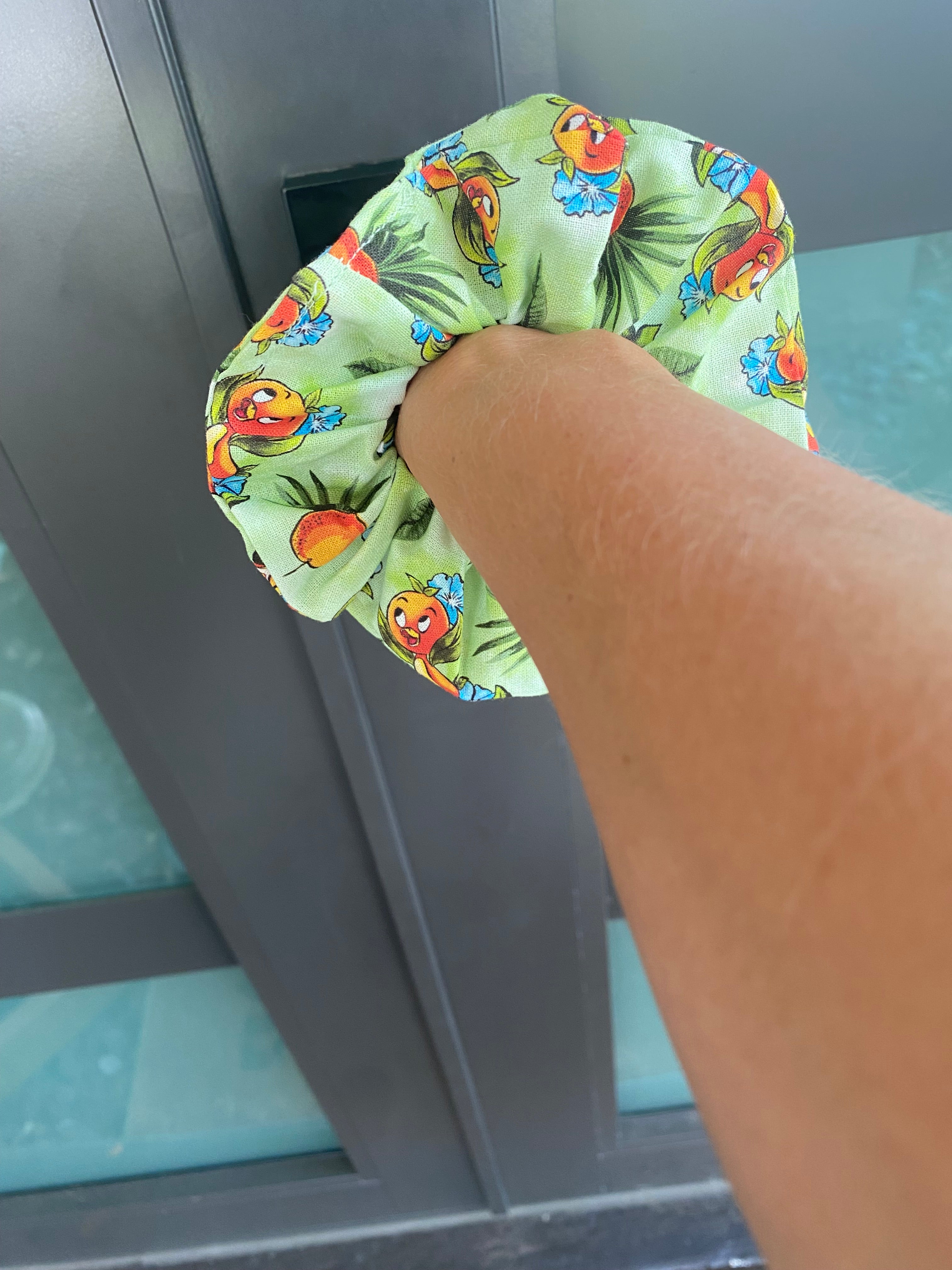 Orange Bird Scrunchie