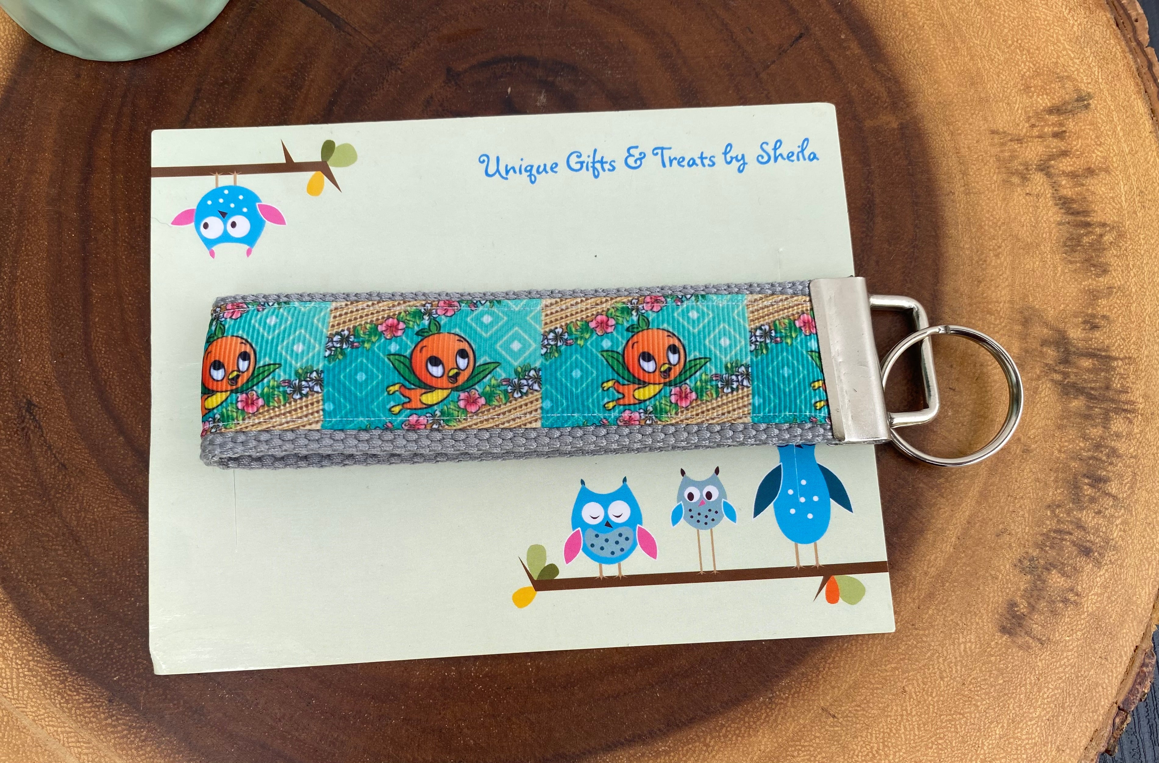 Orange Bird Keychain; Keyfob
