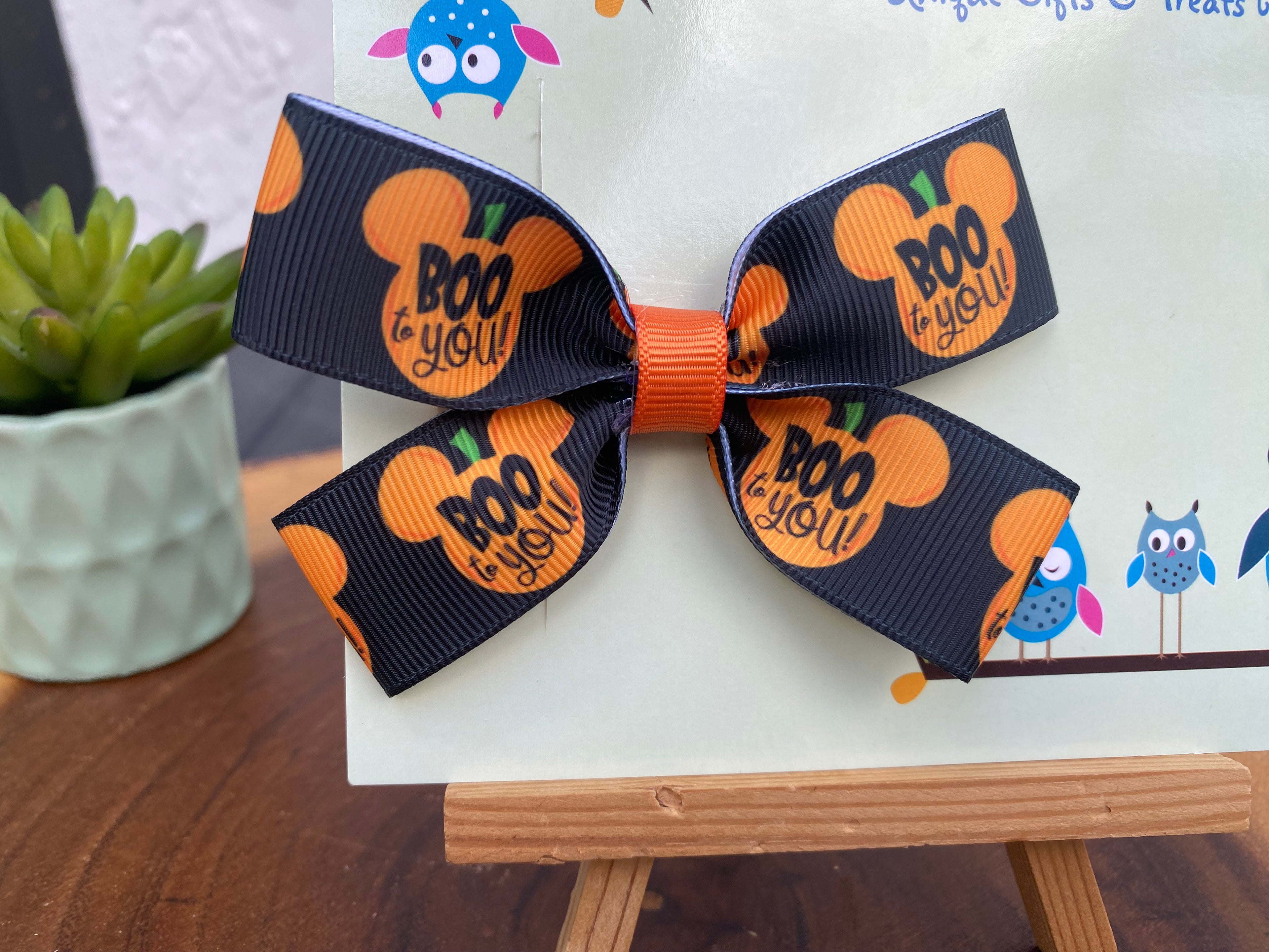 Disney Halloween; Boo To You Hairbow