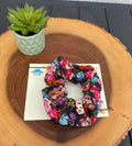 Floral Halloween; Scary Movie; Horror Movie Scrunchie