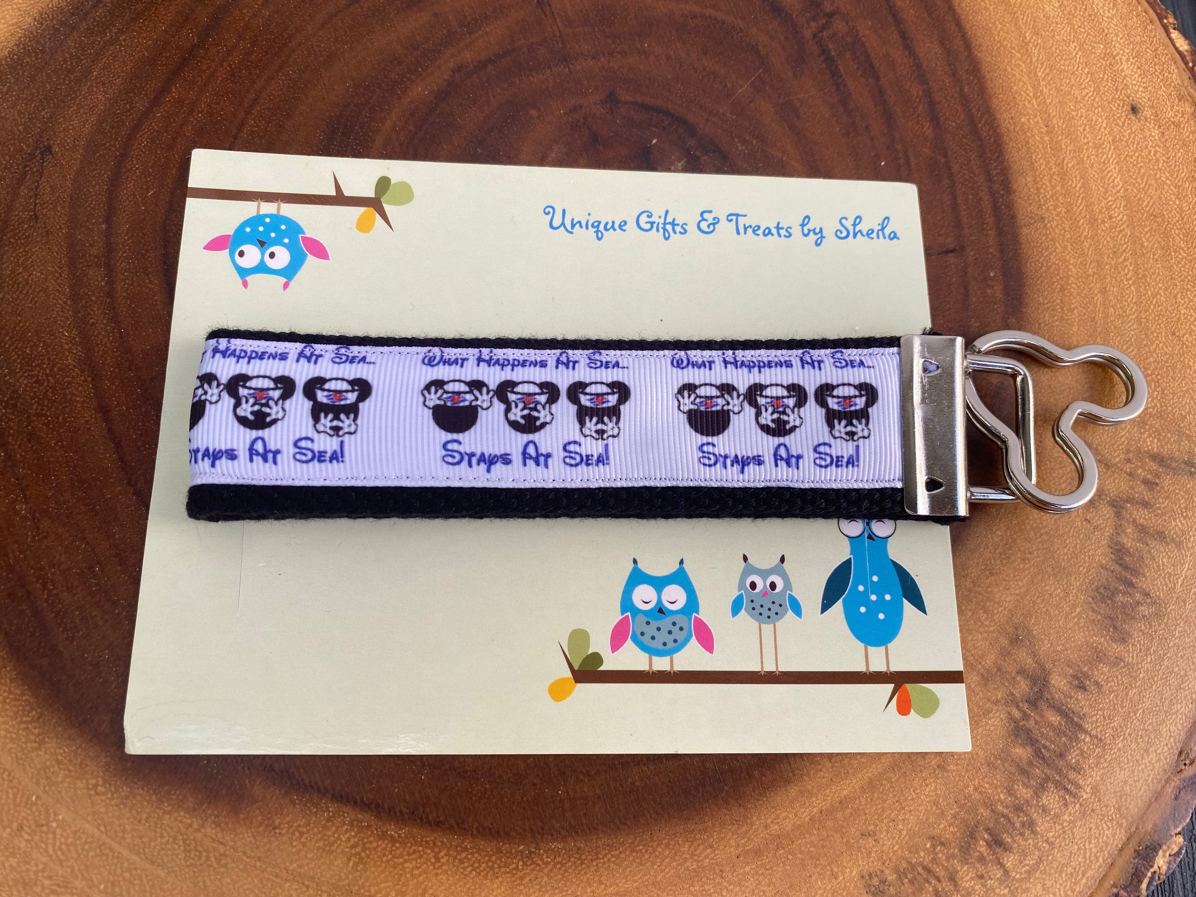 Disney Cruise; What Happens at Sea keychain; Keyfob